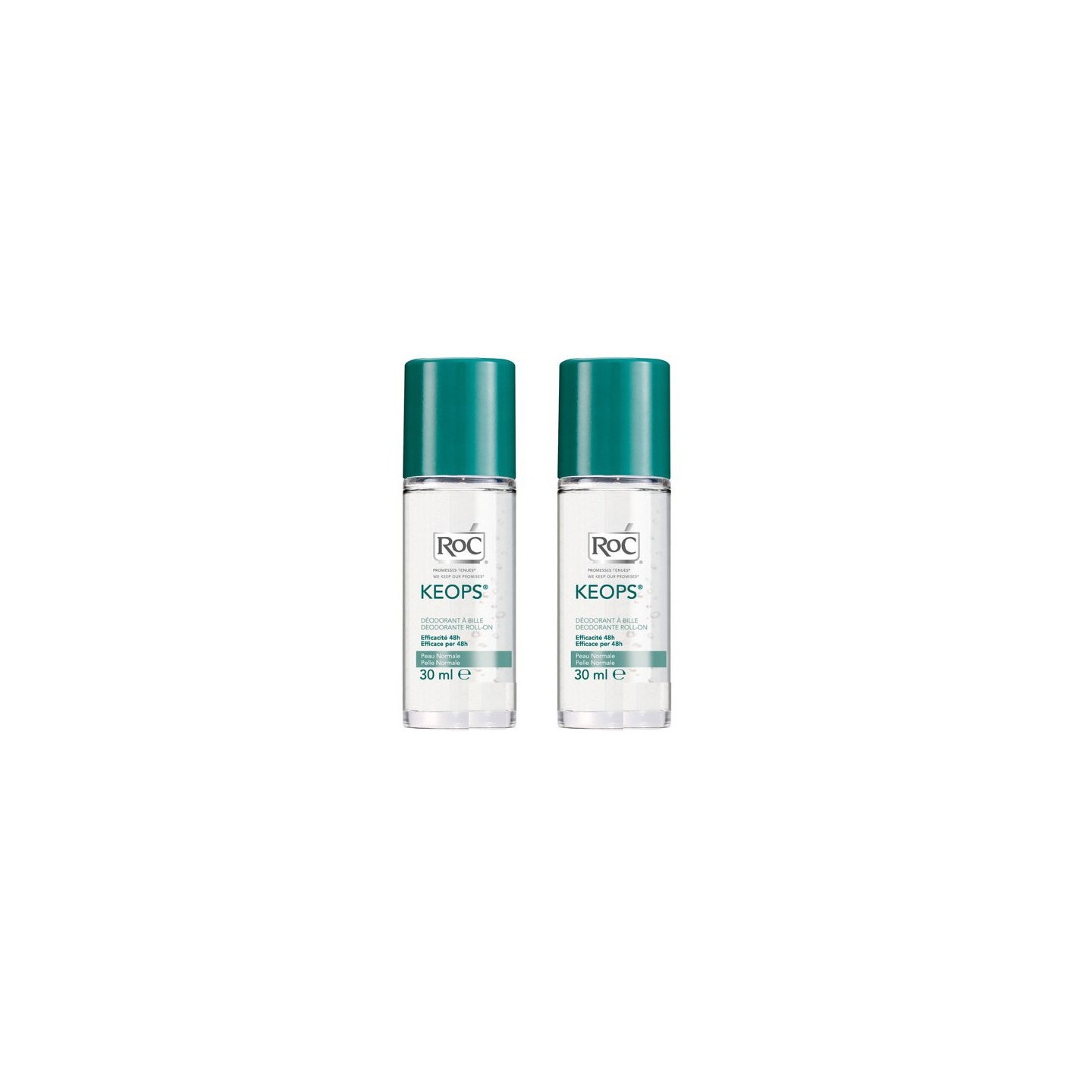 Keops lot de 2 déodorants bille 30ml Roc