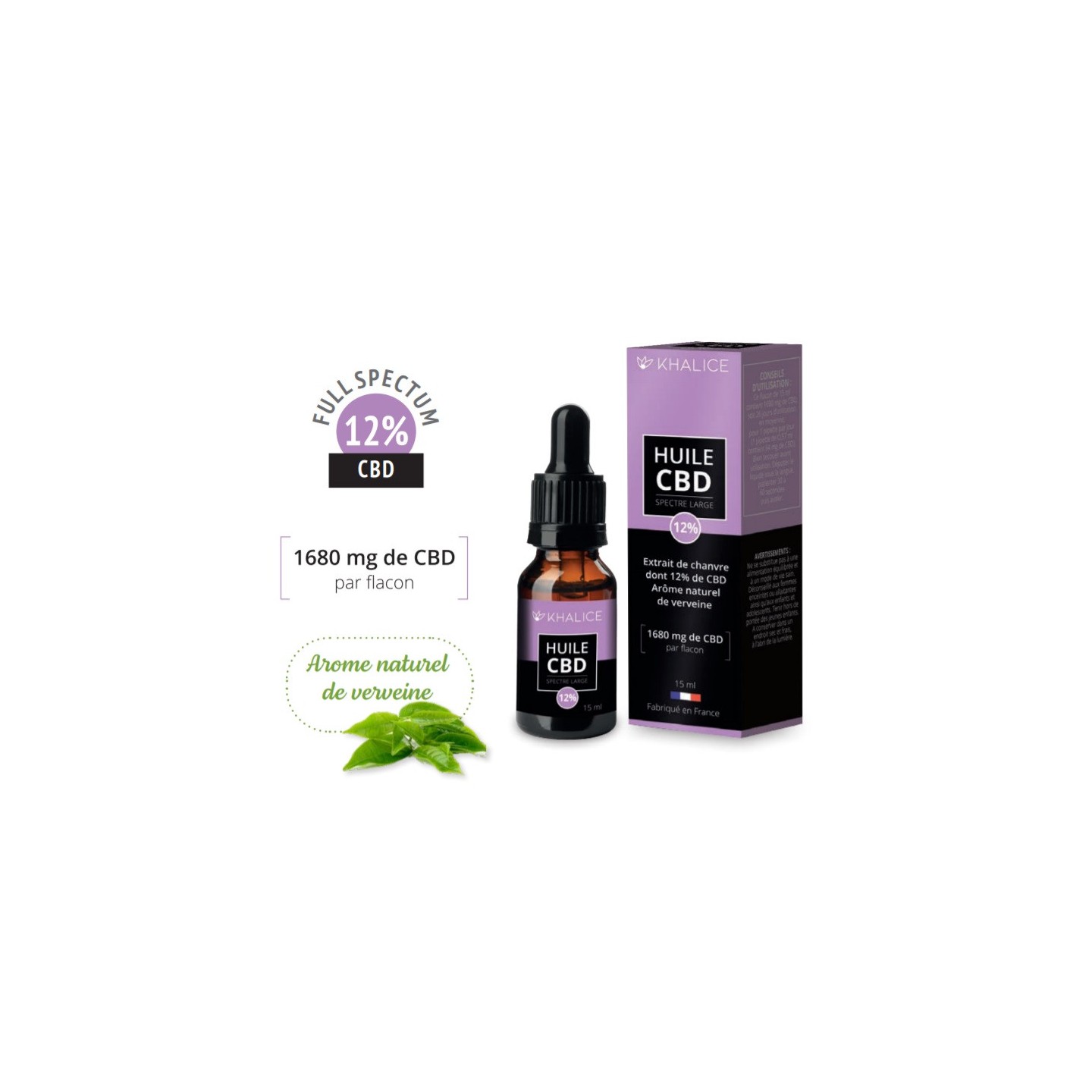 Khalice Huile CBD 12% - 15ml