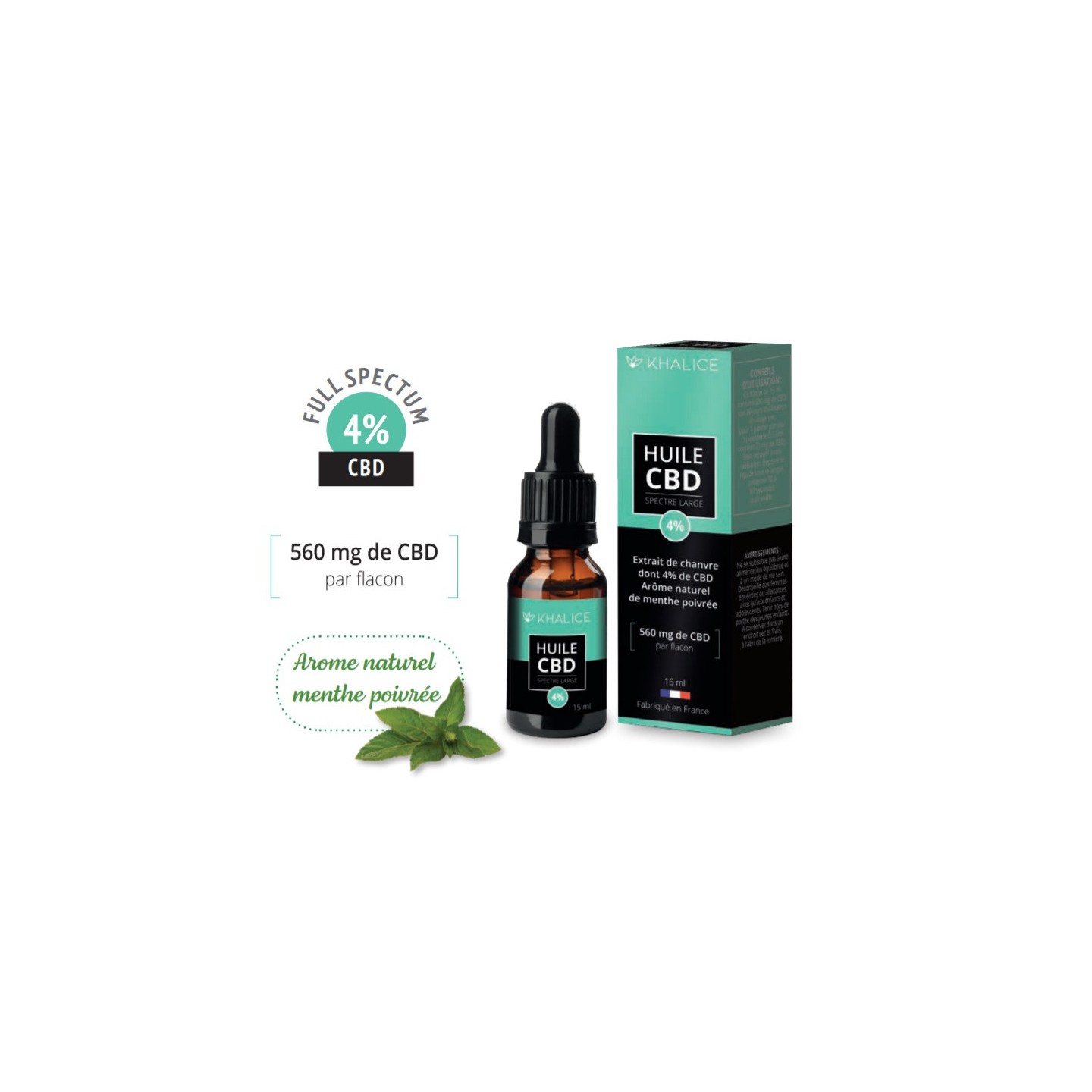 Khalice Huile CBD 4% - 15ml