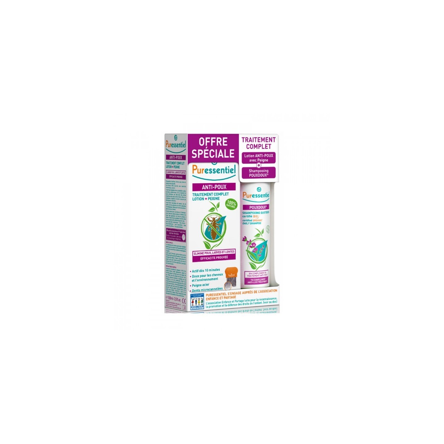 Kit Anti poux Puressentiel Lotion+shampooing