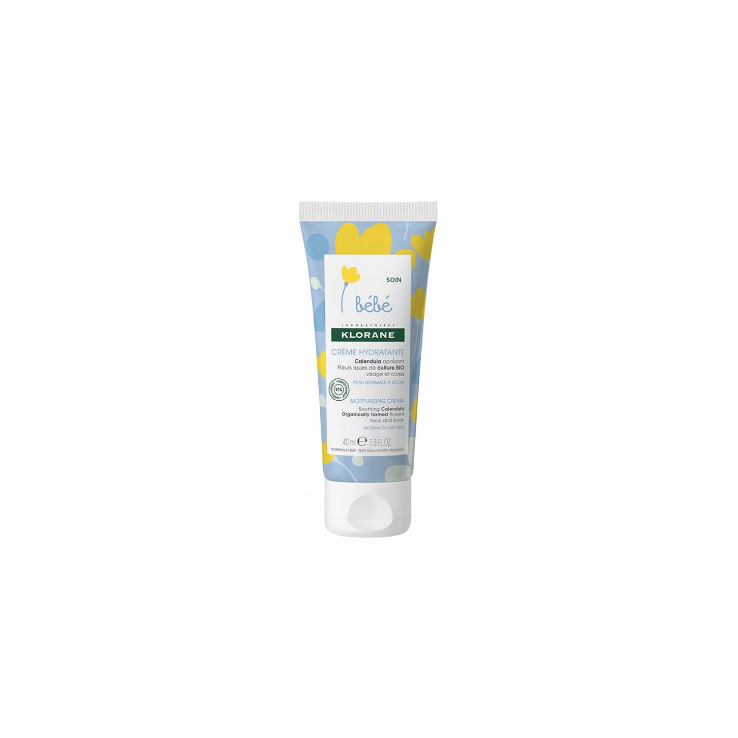 Klorane Bébé Crème hydratante visage et corps - 40ml