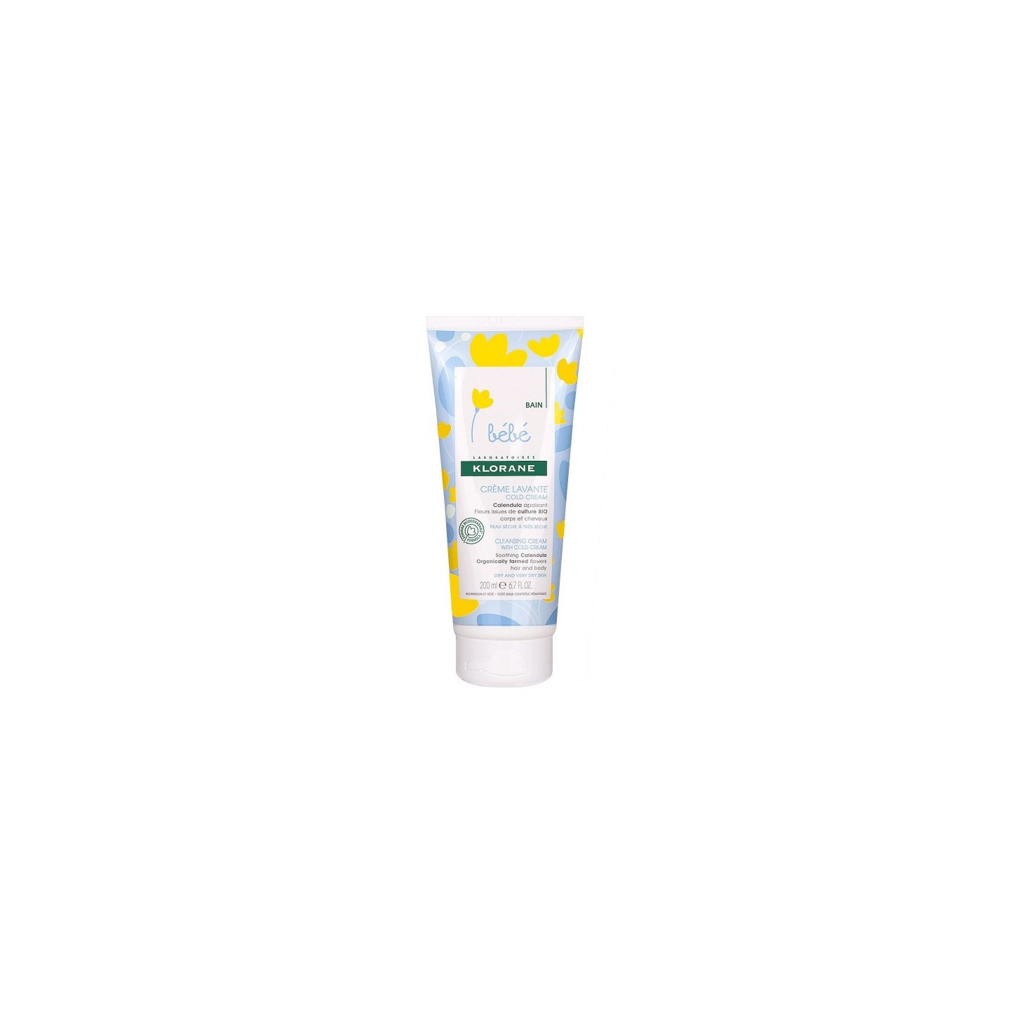 Klorane Bébé Crème lavante Cold Cream - 200ml