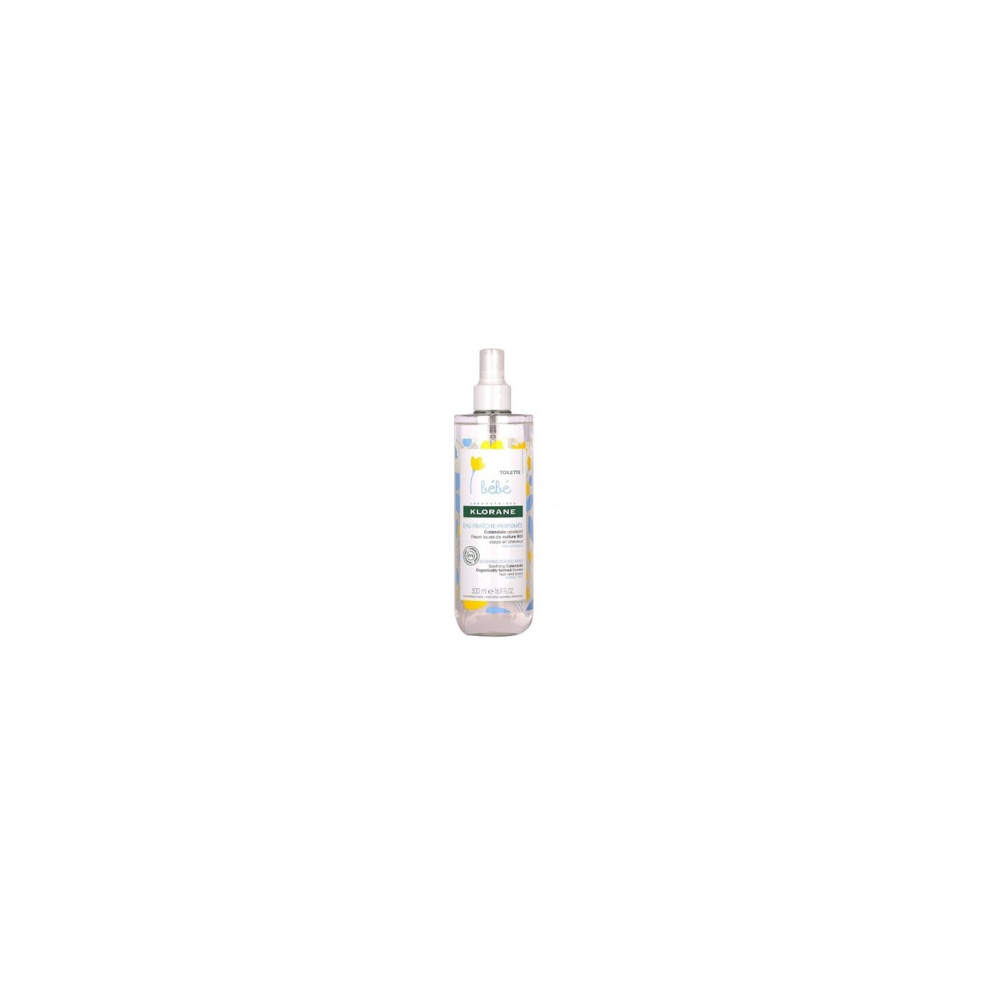 Klorane bébé eau fraîche parfumée 500ml