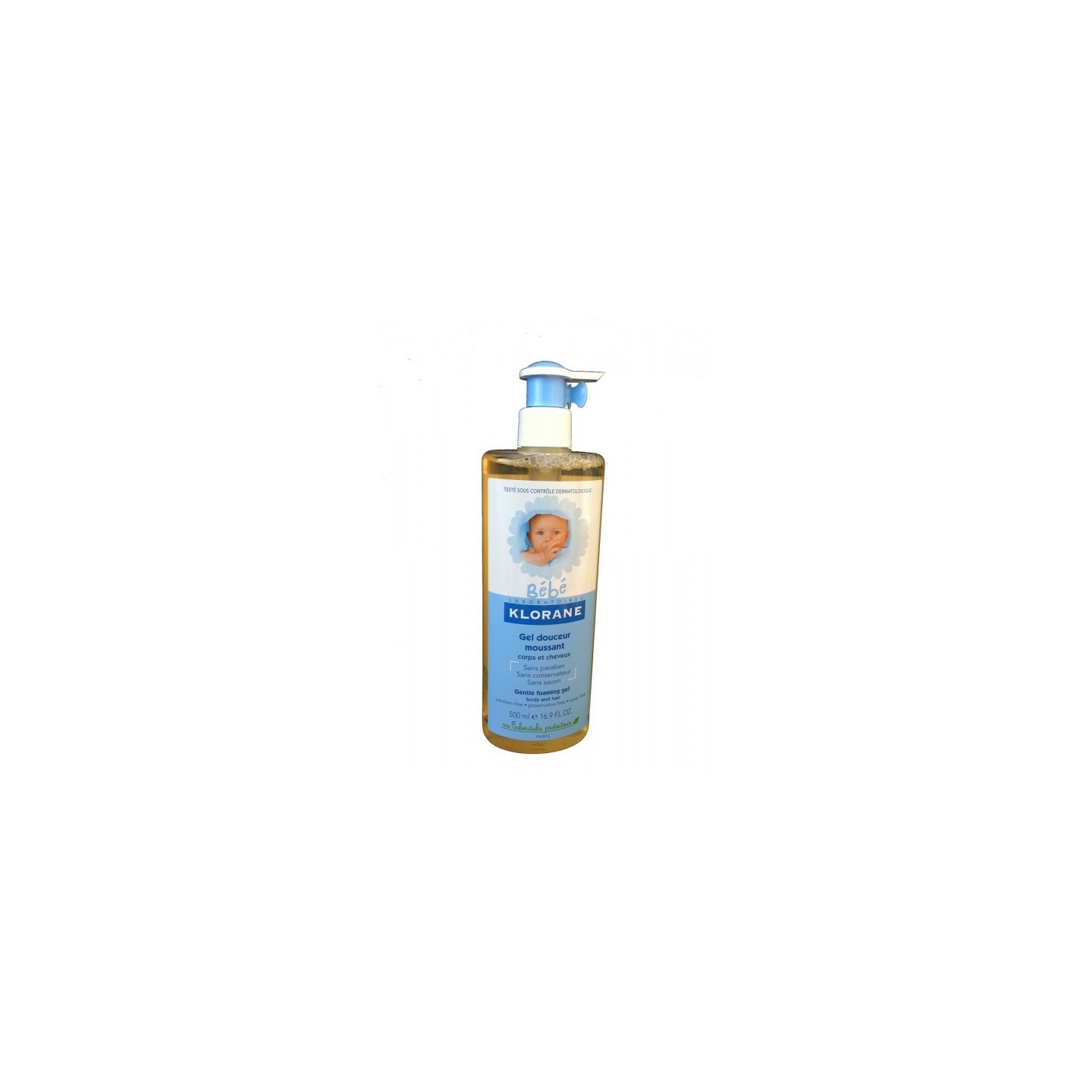 KLORANE GEL DOUCEUR MOUSSANT CORPS ET CHEVEUX 500ML