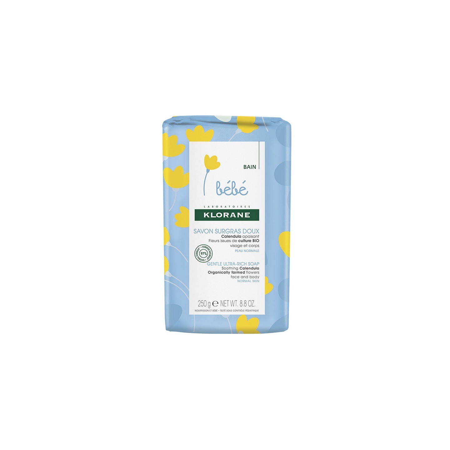Klorane bébé Savon surgras doux - 250g