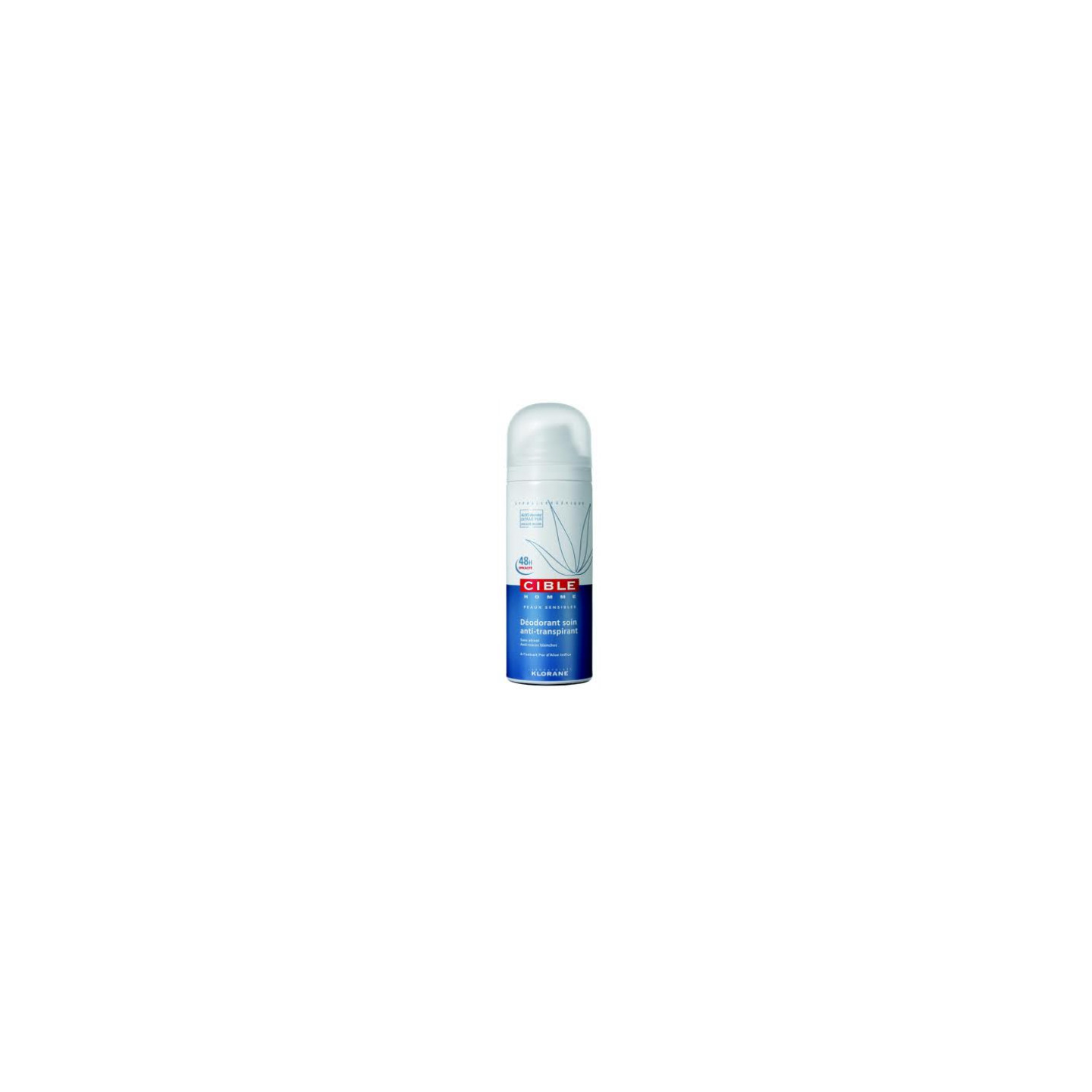 Klorane Cible homme Déodorant soin anti-transpirant 150 ml