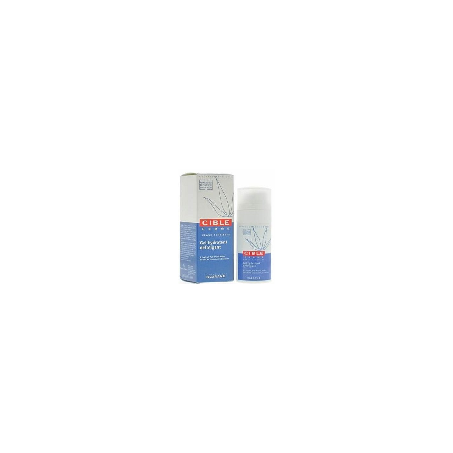 Klorane Cible Homme Gel hydratant défatigant 50 ml