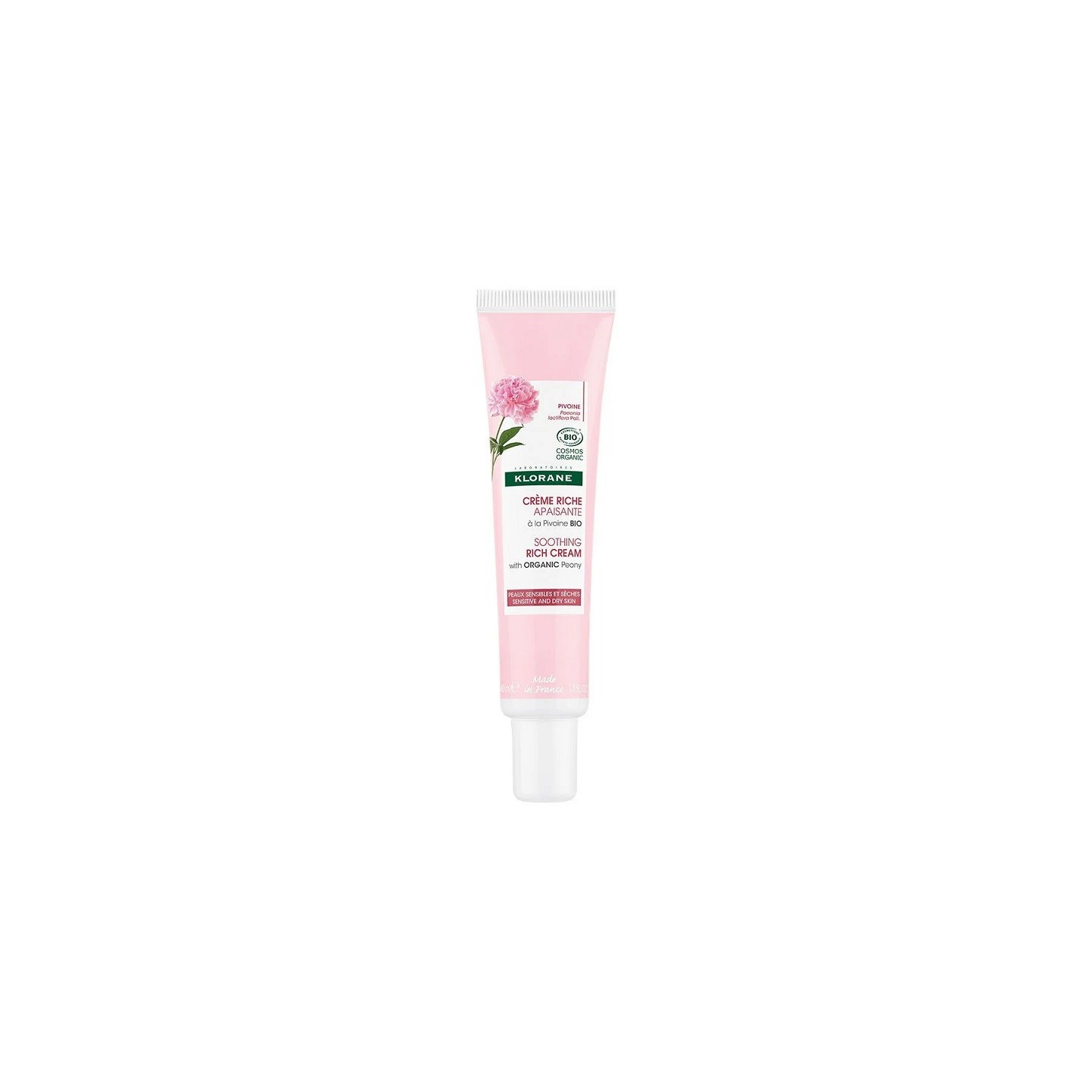 Klorane Crème riche apaisante à la Pivoine Bio - 40ml