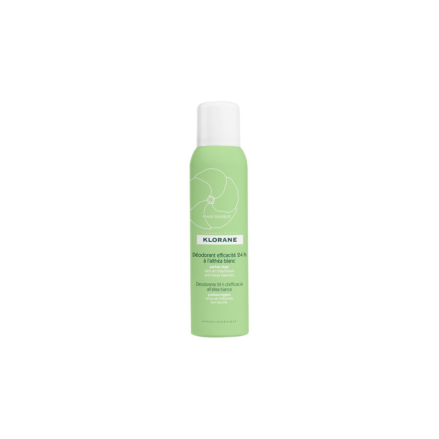 Klorane Déodorant spray 24h althéa blanc - 100ml