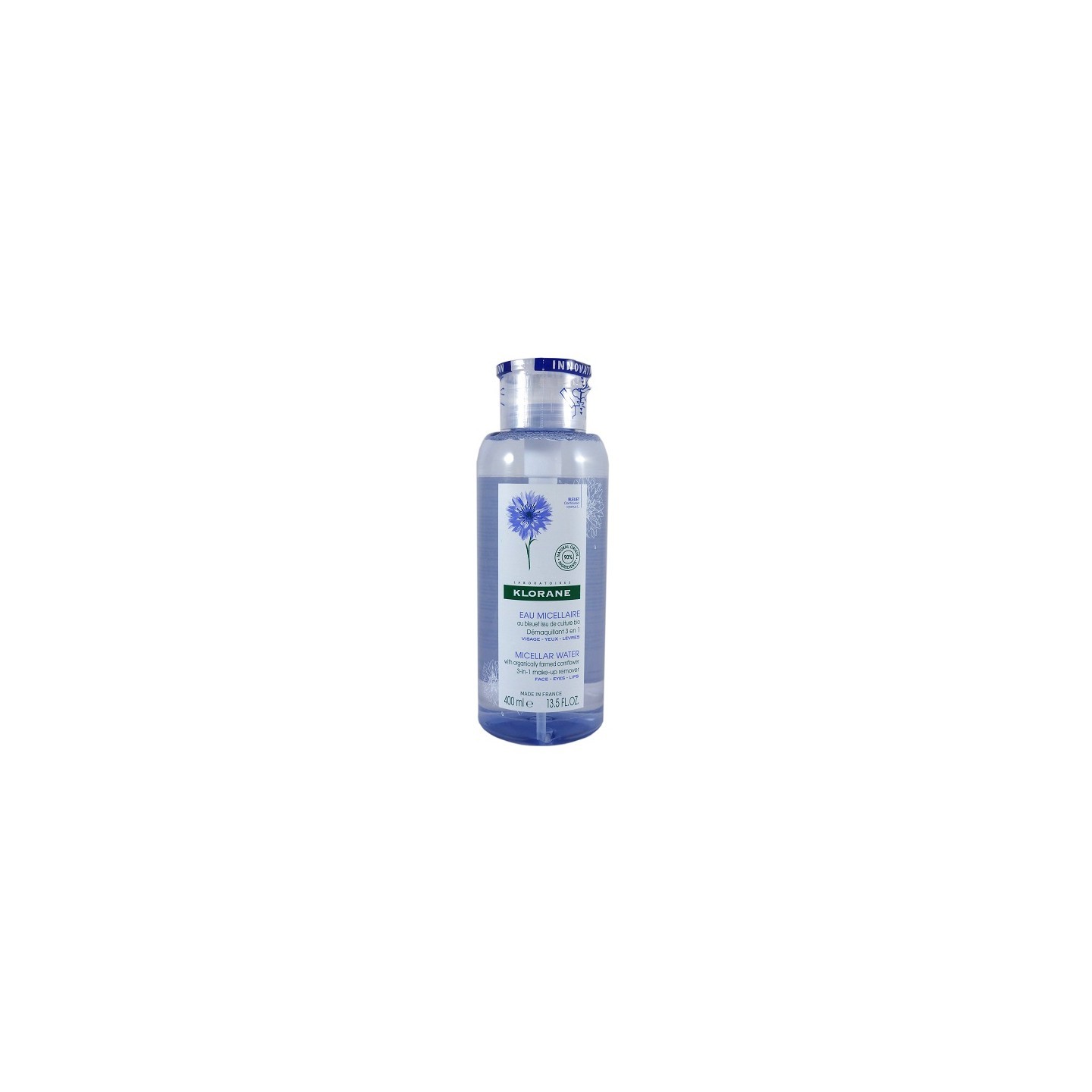Klorane Eau florale démaquillante au bleuet apaisant - 400ml