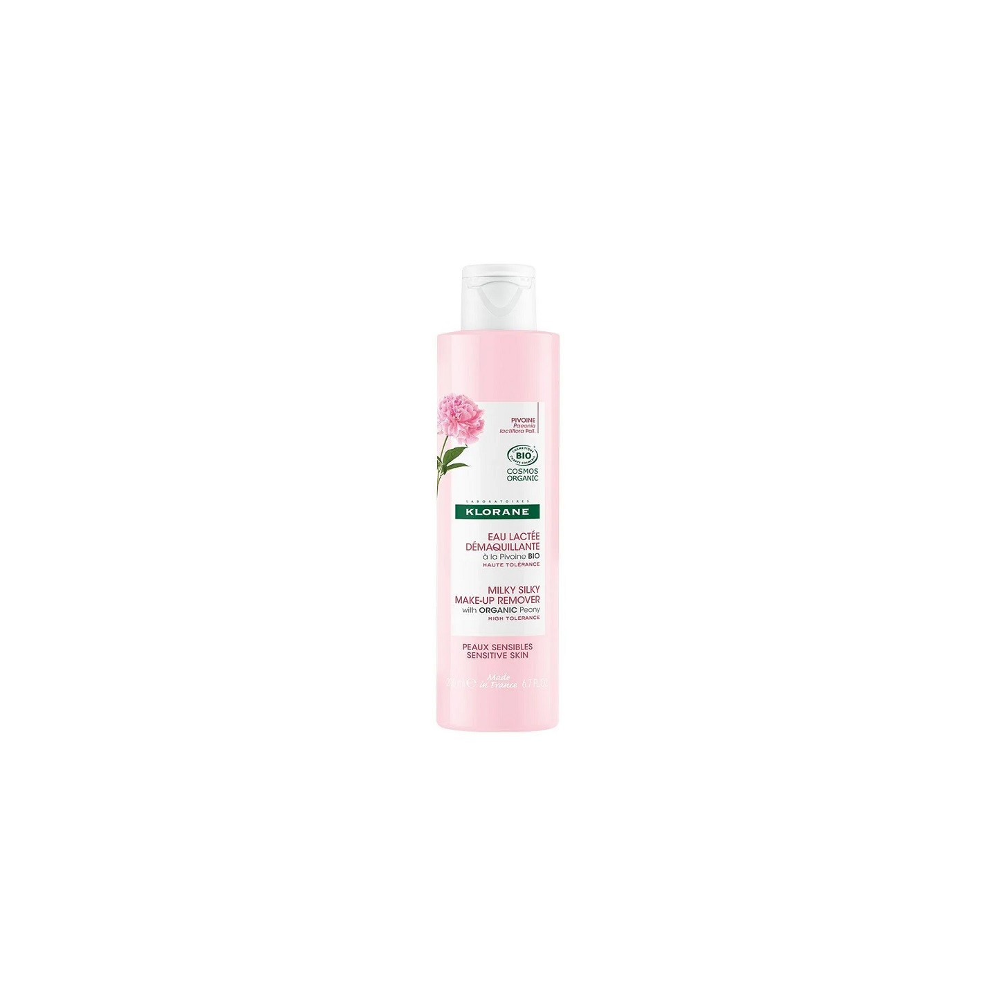 Klorane Eau lactée démaquillante à la Pivoine Bio - 200ml