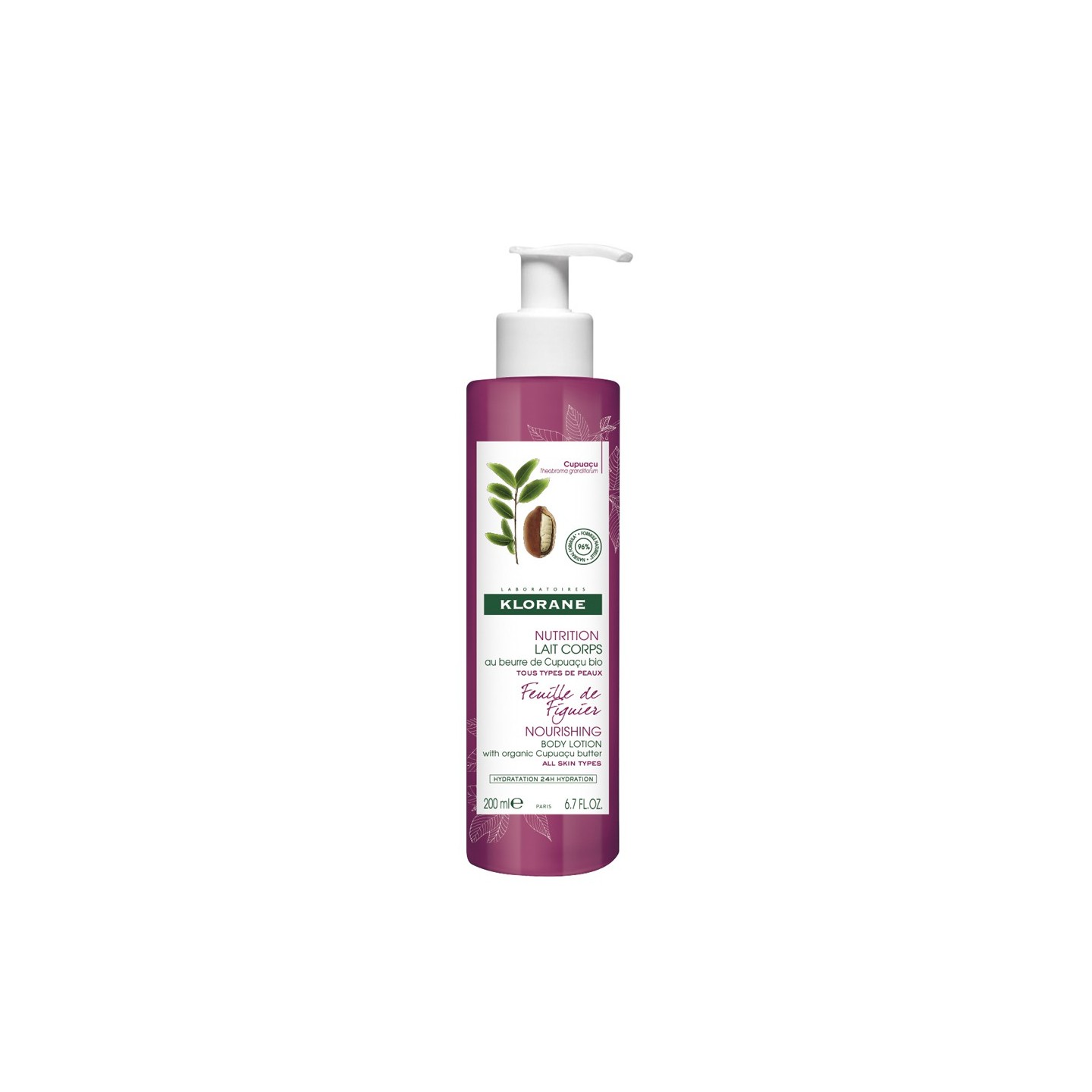 KLORANE Feuille de figuier Lait corps nutrition 200ml