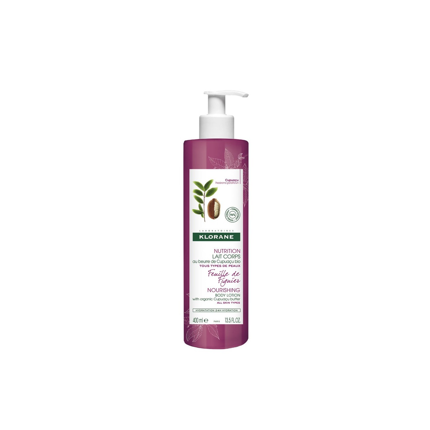 KLORANE Feuille de figuier Lait corps nutrition 400ml