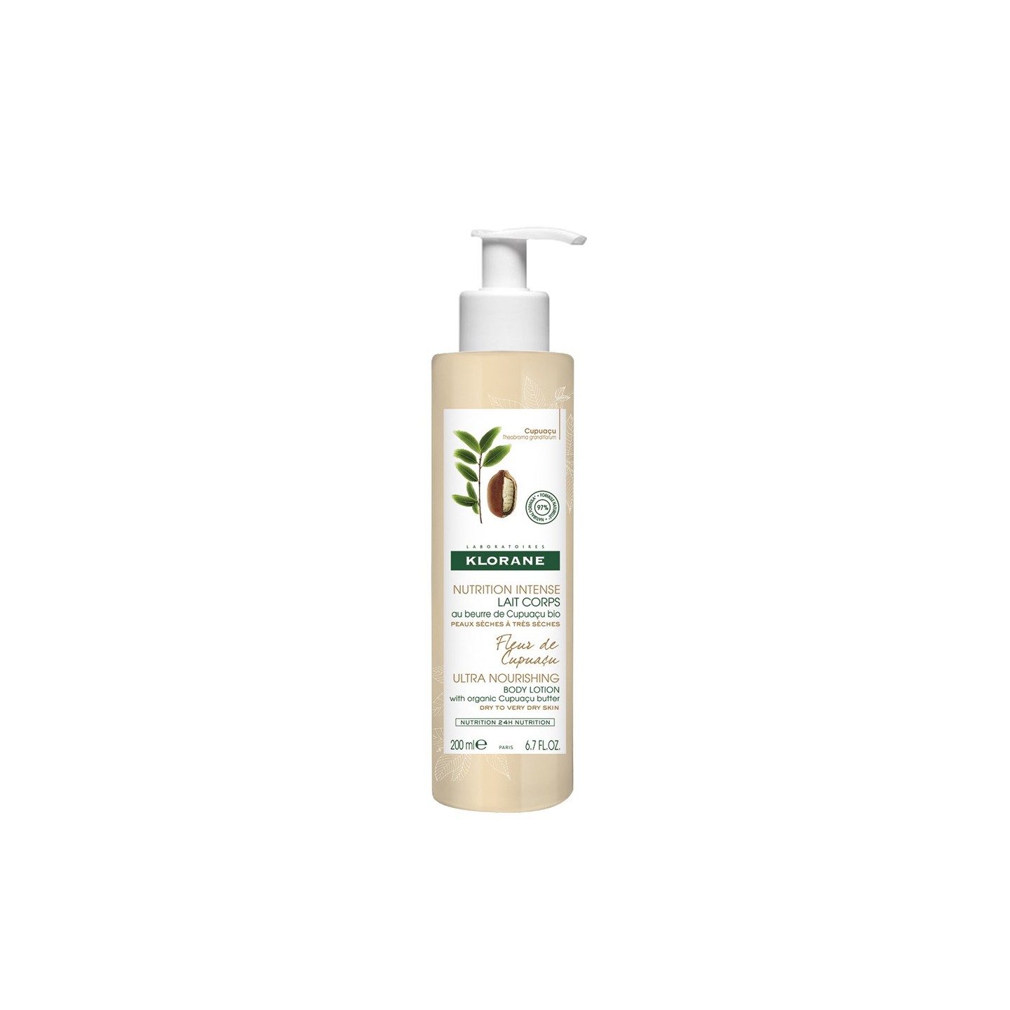 KLORANE Fleur de Cupuaçu Lait corps nutrition 200ml