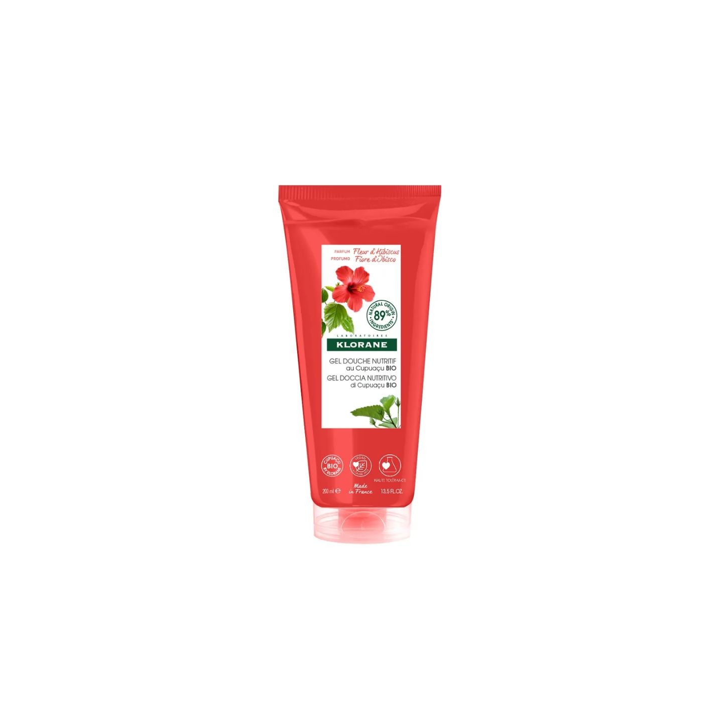 Klorane Gel douche nutritif au Cupuaçu Bio Fleur d'hibiscus - 200ml