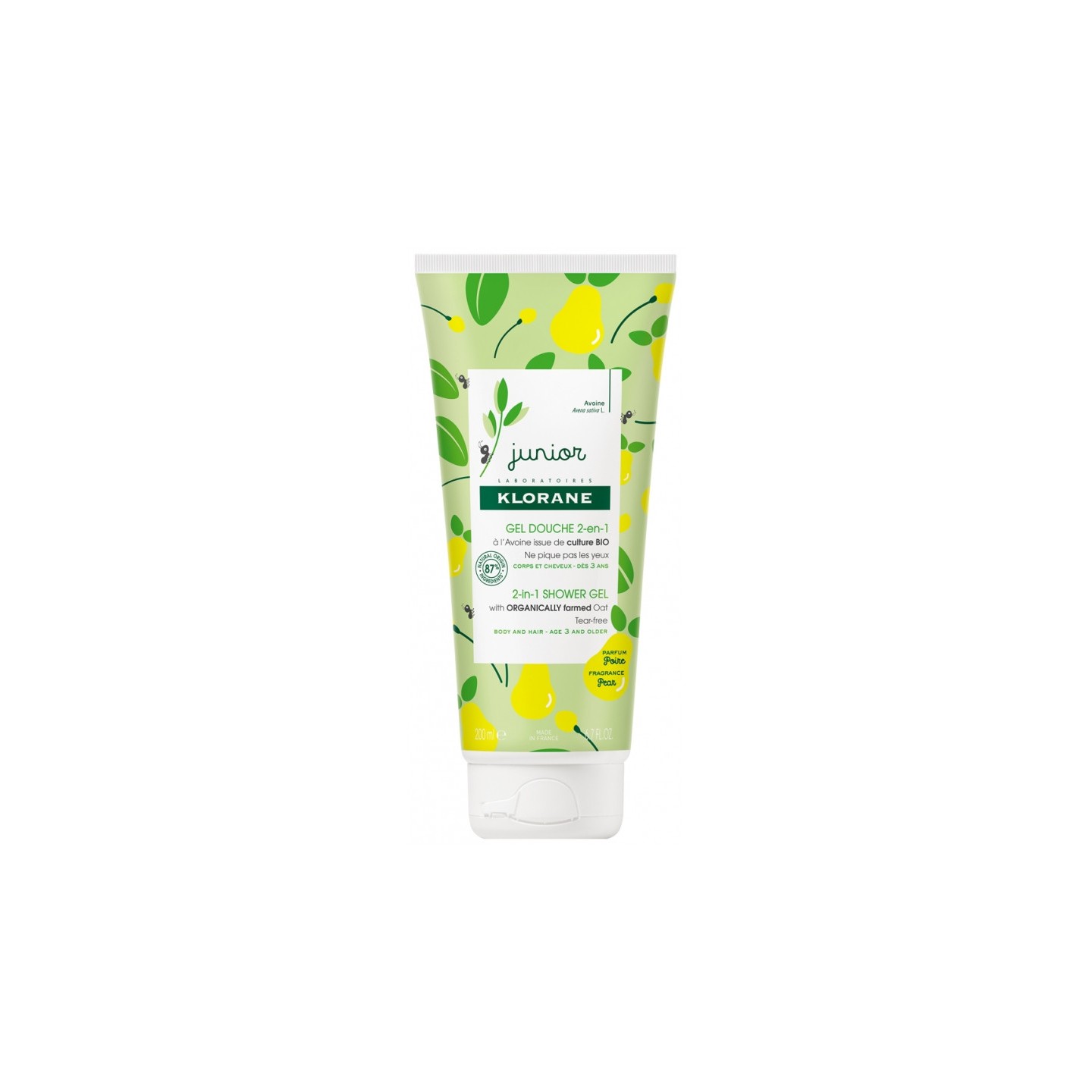 Klorane Junior Gel douche 2-en-1 poire - 200ml