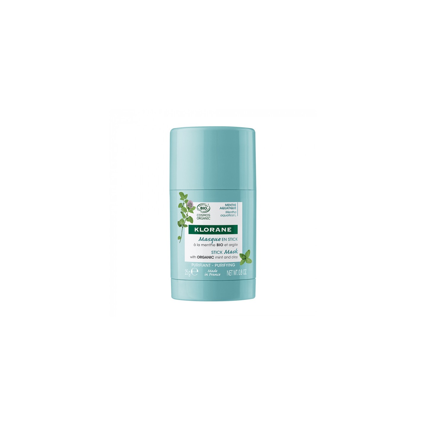 Klorane Masque en stick à la menthe Bio et argile - 25g