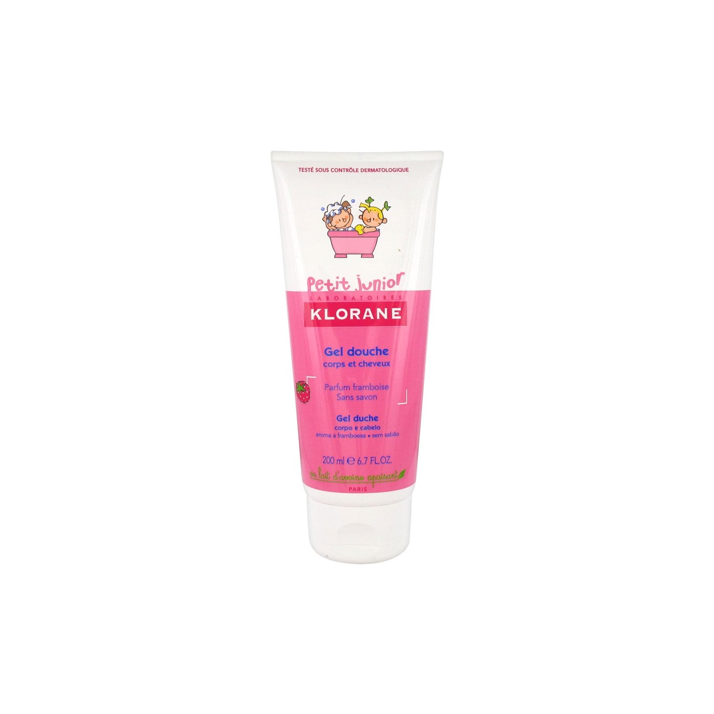 Klorane Petit junior gel douche framboise 200 ml
