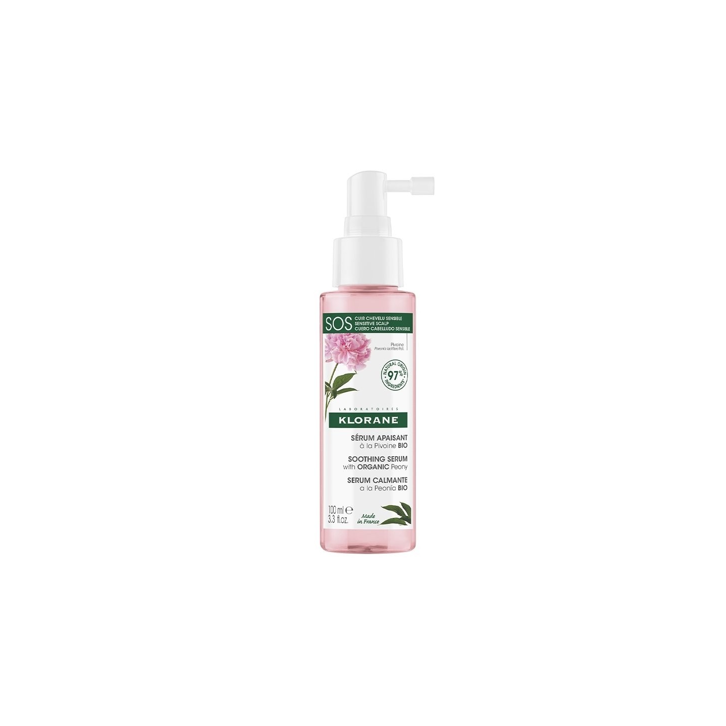 Klorane Sérum SOS apaisant et anti-irritant à la pivoine Bio - 100ml