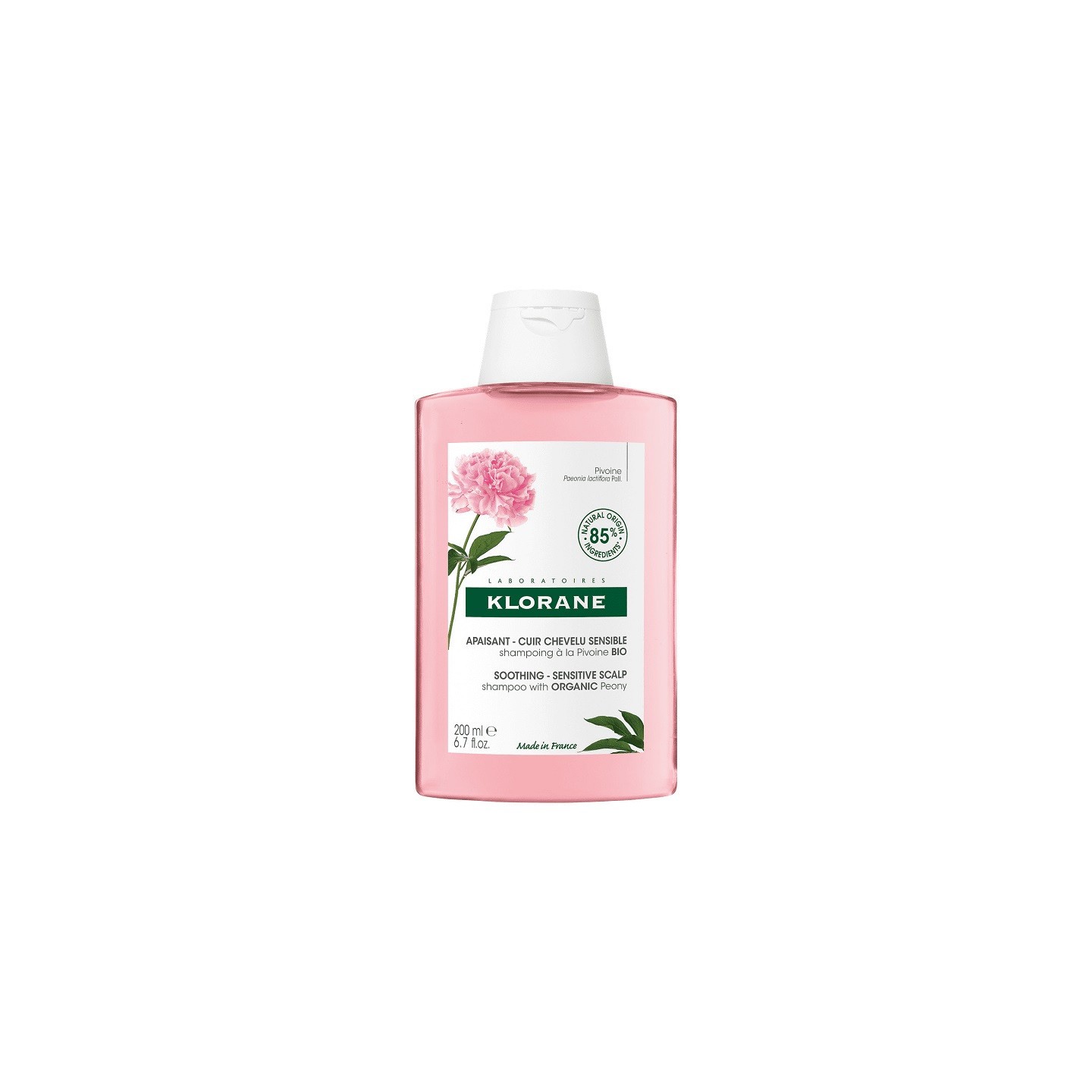 Klorane Shampoing apaisant à la pivoine - 200ml