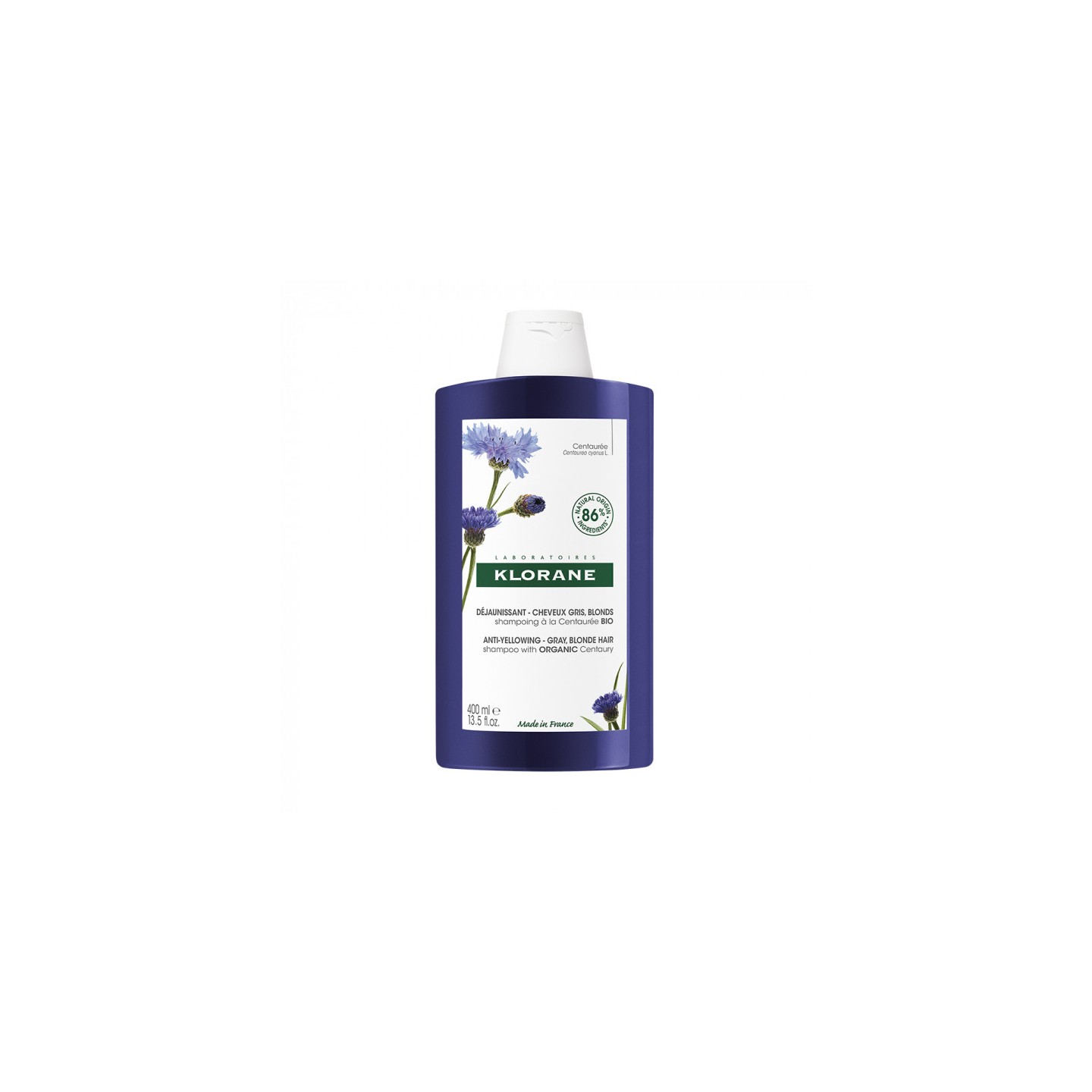 Klorane Shampoing déjaunissant à la Centaurée Bio - 400ml