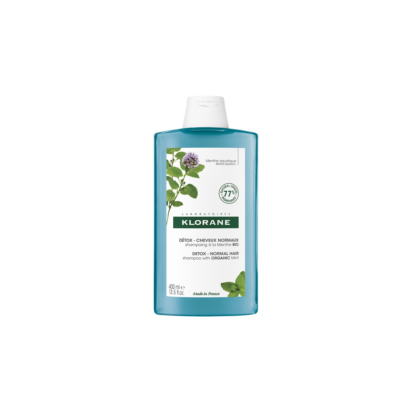 Klorane Shampoing détox à la menthe Bio - 400ml