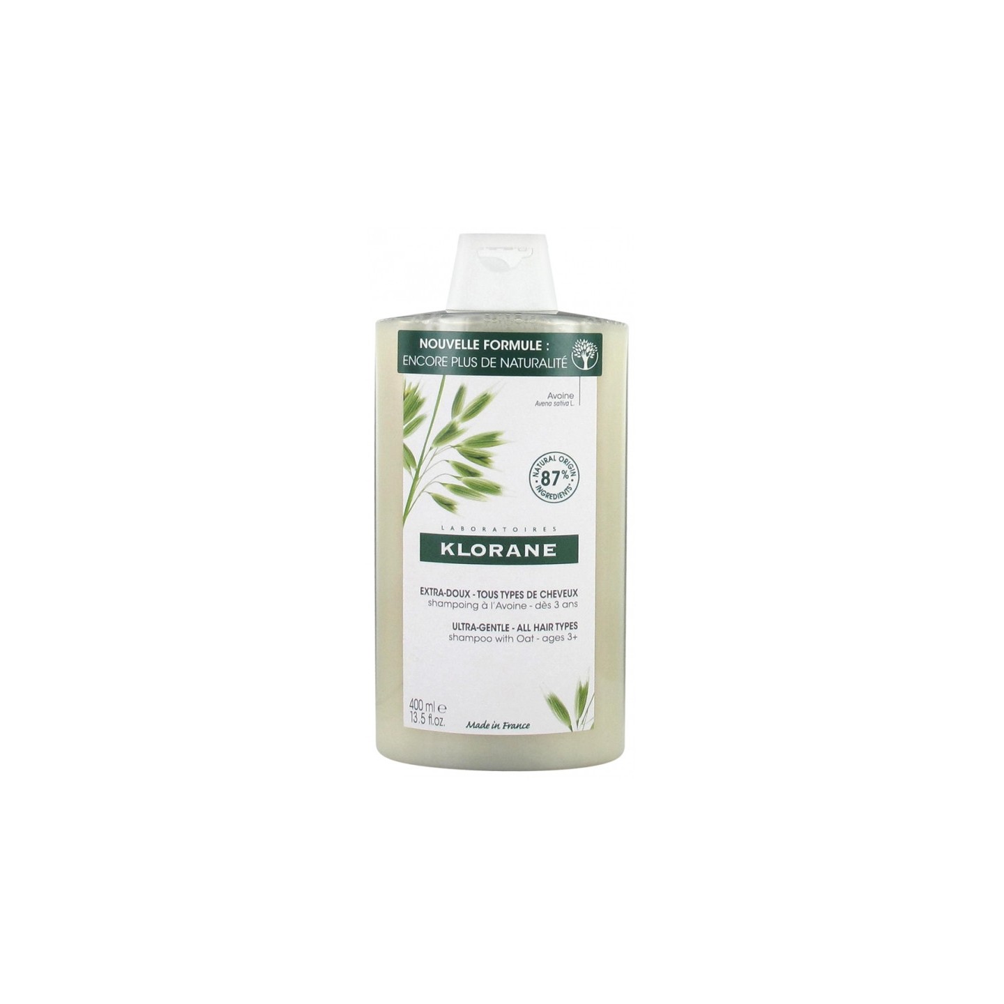 Klorane Shampoing extra-doux au lait d'avoine - 400ml