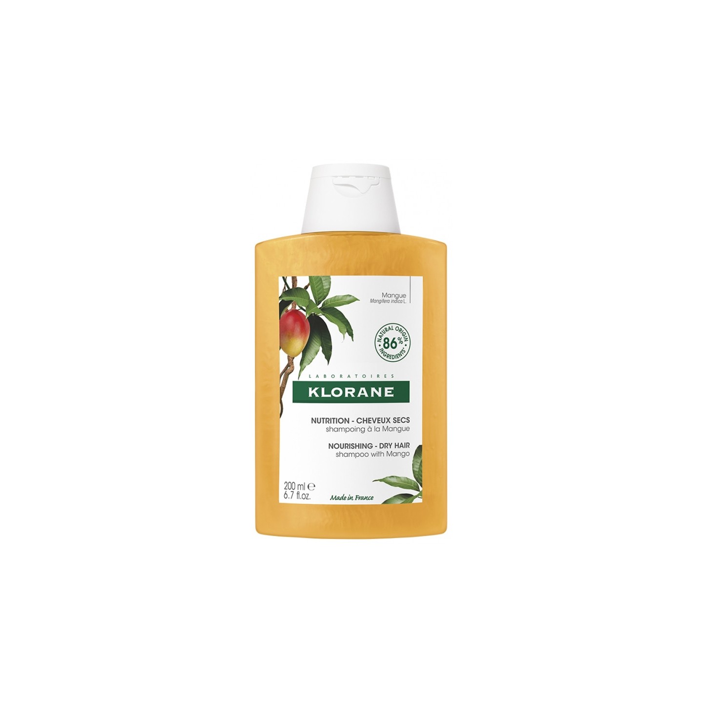 Klorane Shampoing nutritif au beurre de Mangue - 200ml
