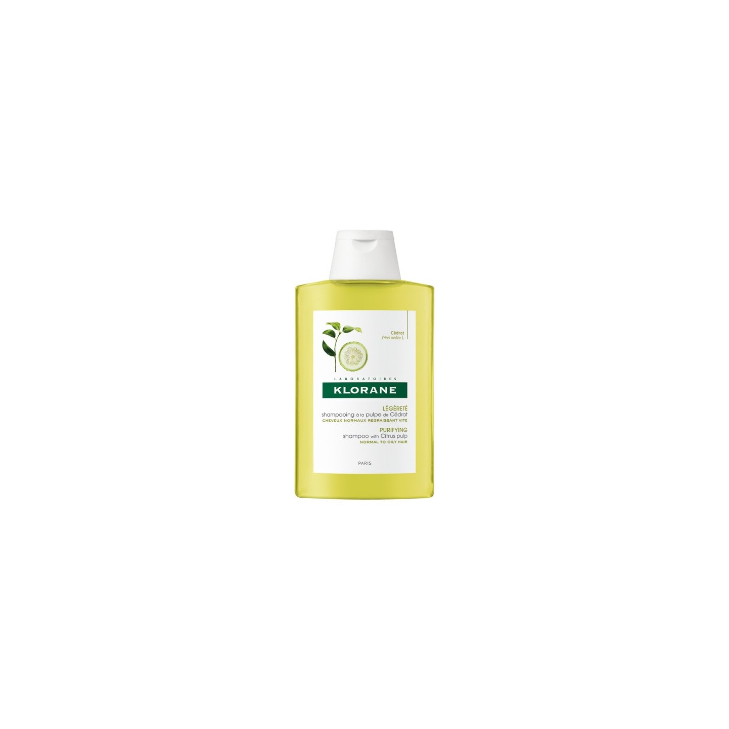 Klorane shampooing légèreté a la pulpe de cedrat 400ml