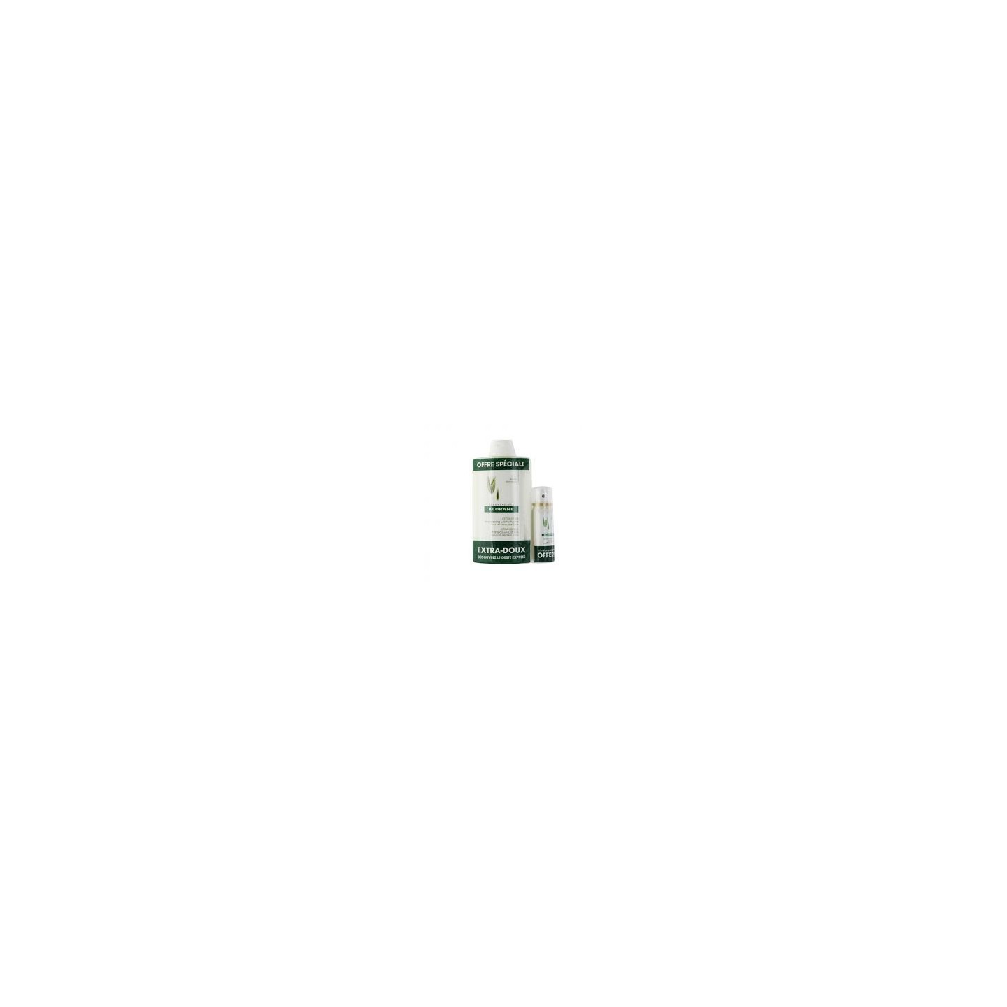 Klorane Shampooing extra doux 400ml+ shampooing sec 50ml