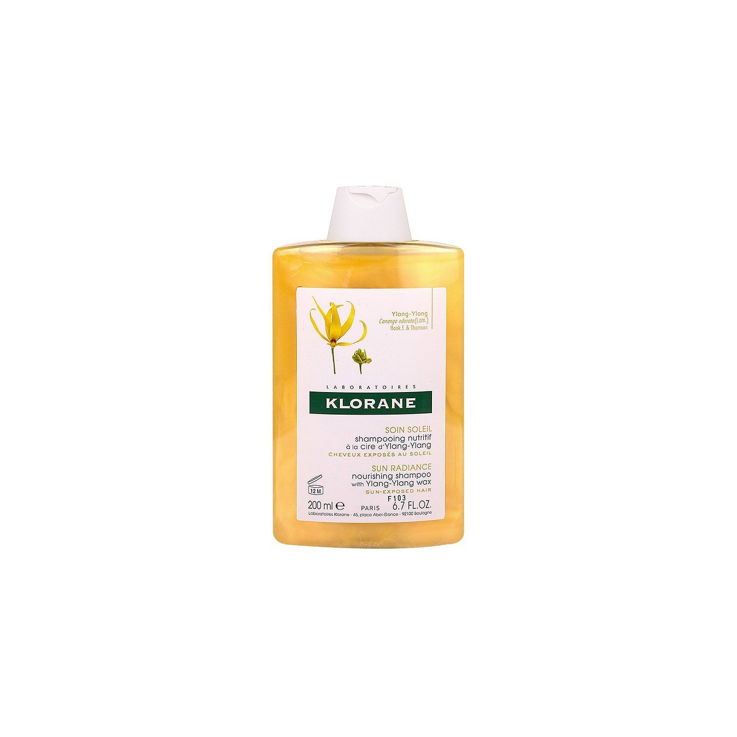 Klorane Shampoing nutritif à la cire d'Ylang-Ylang - 200ml