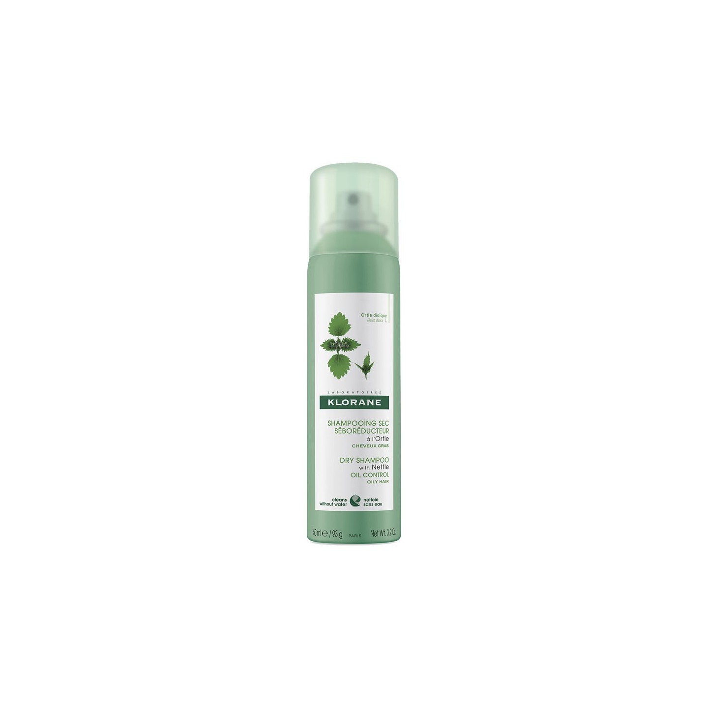 Klorane Shampooing sec séborégulateur à l'ortie - 150ml