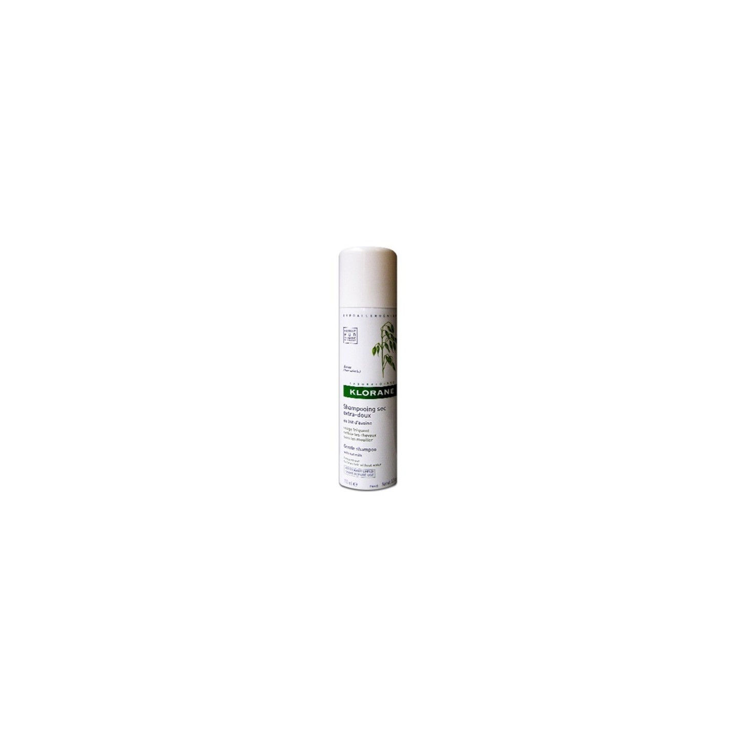 Klorane shampooing sec extra doux lait d'avoine 150ml