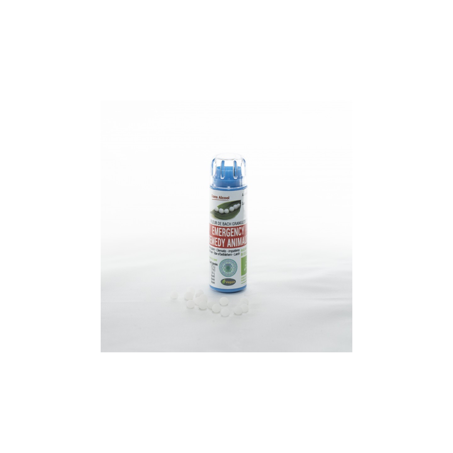 Kosmeo Fleurs de Bach Complexe emergency remedy animaux Bio - 130 granules