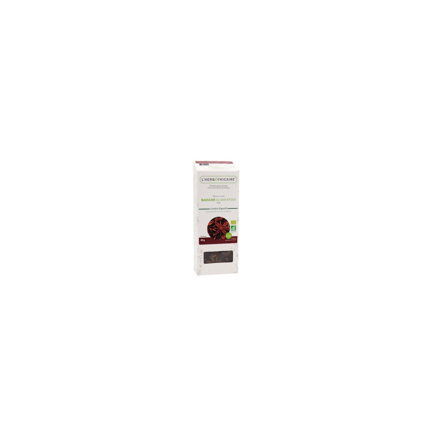 L'herbôthicaire tisane Badiane/Anis étoilé bio 80g
