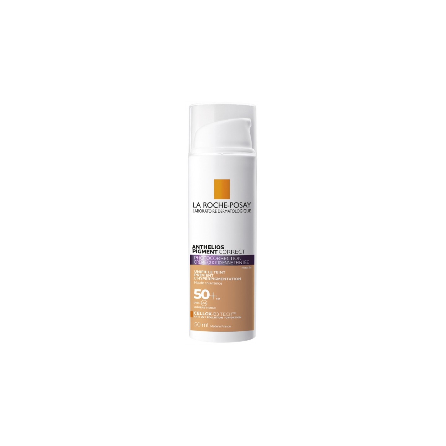 La Roche-Posay Anthelios Pigment Correct Photocorrection Crème quotidienne teintée foncée SPF50+ - 50 ml