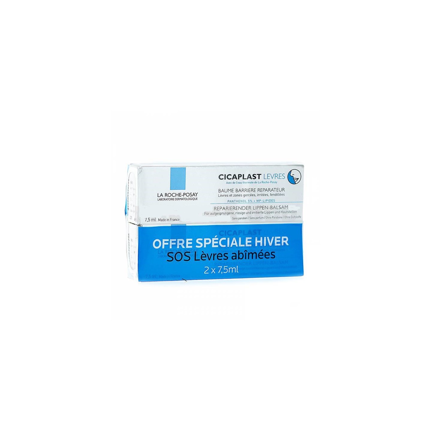 La Roche Posay Cicaplast Baume Lèvre 2x 7.5ml