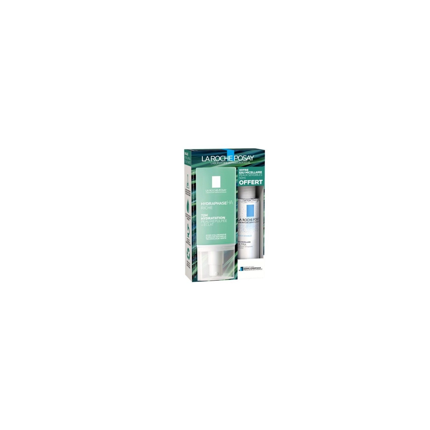 La Roche Posay Crème Hydraphase HA Riche + eau micellaire offerte