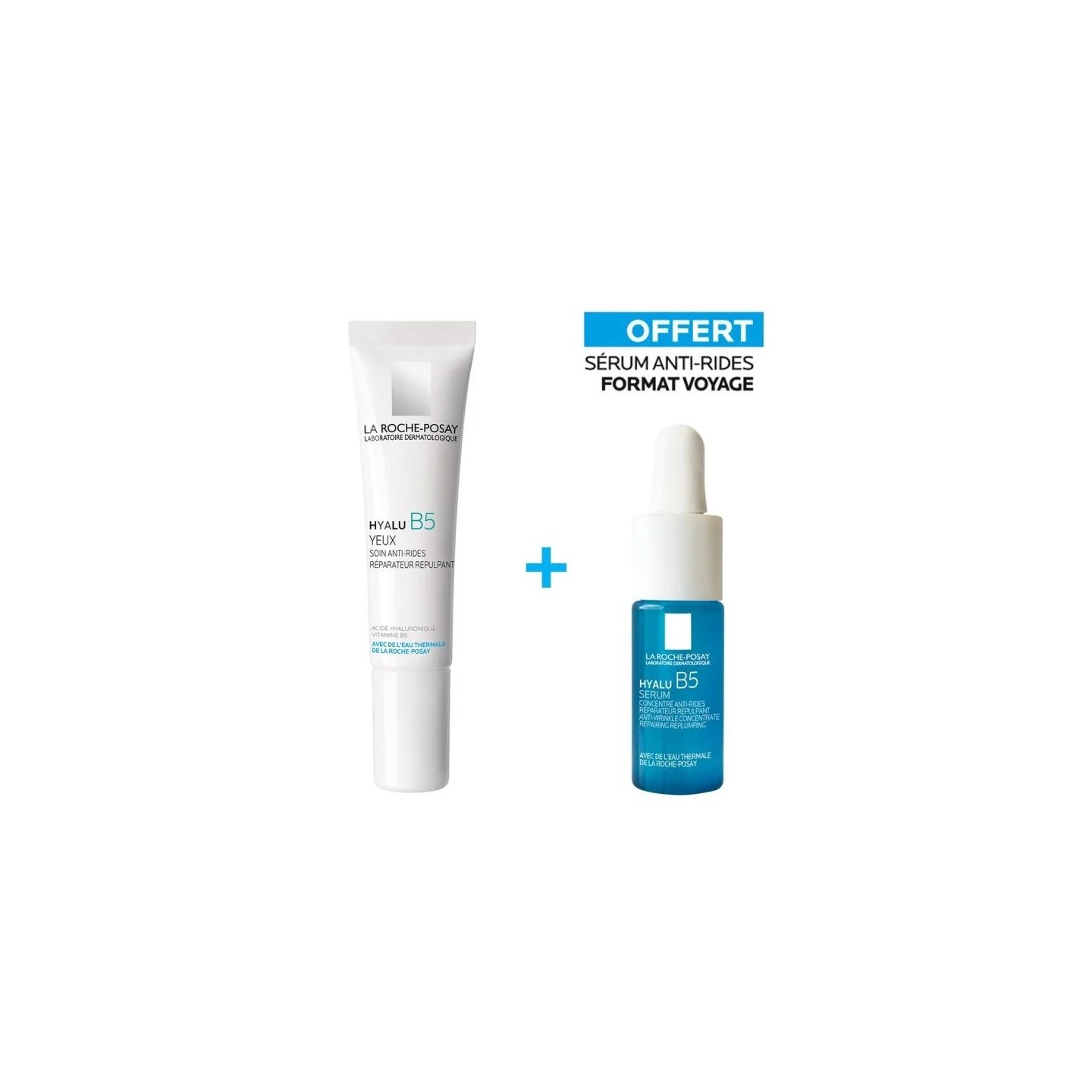 La Roche-Posay Hyalu B5 Coffret contour des yeux 15ml + Sérum 10ml Offert