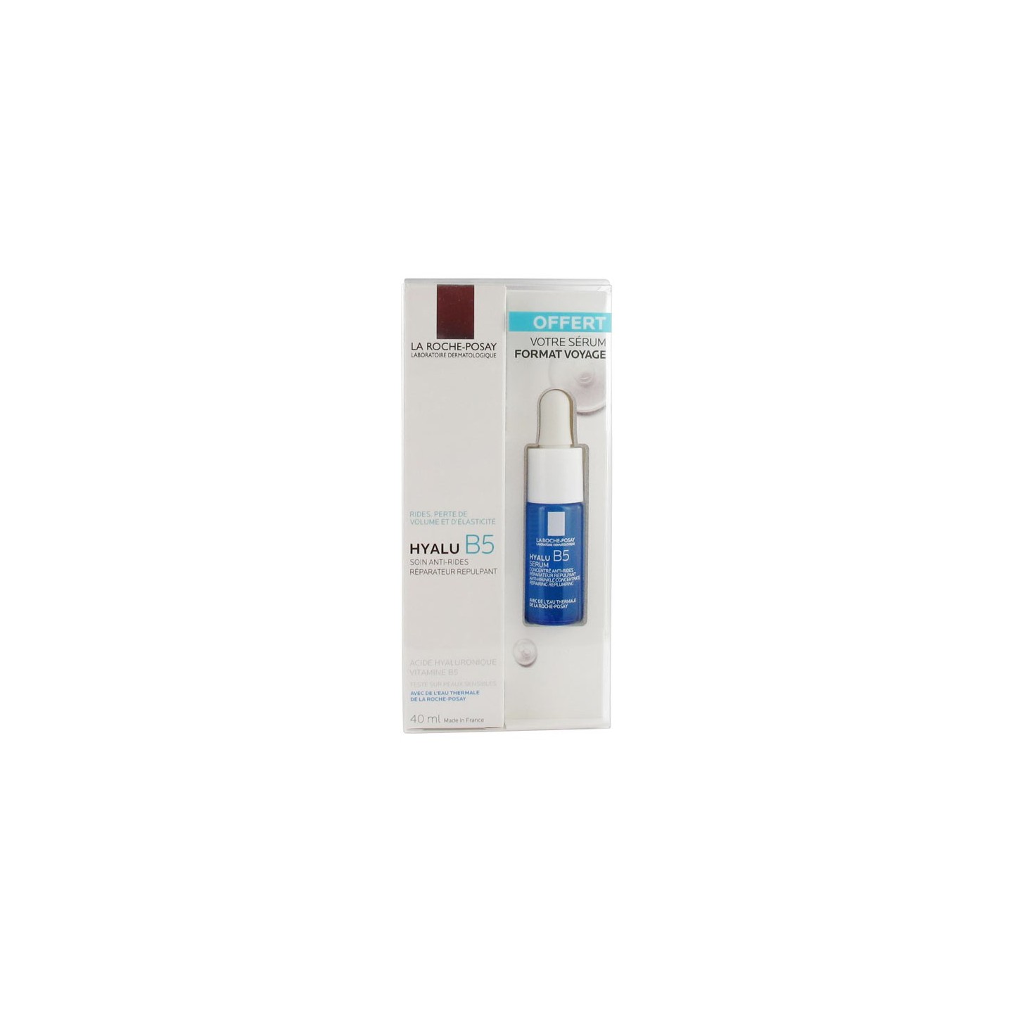 La roche posay hyalu b5 soin 40ml + 1 sérum offert
