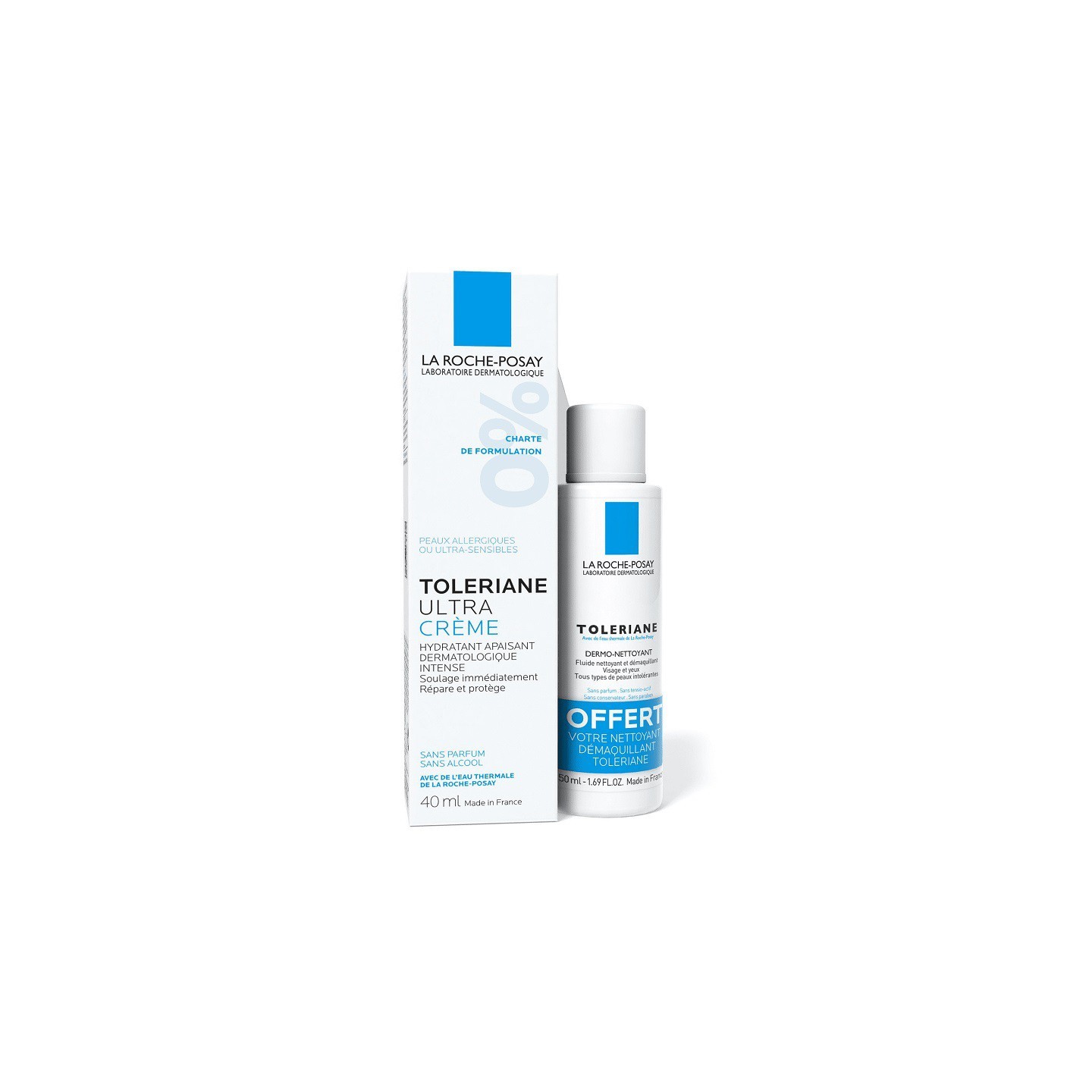 La Roche-Posay Toleriane ultra crème 40ml + dermo-nettoyant 50ml offert