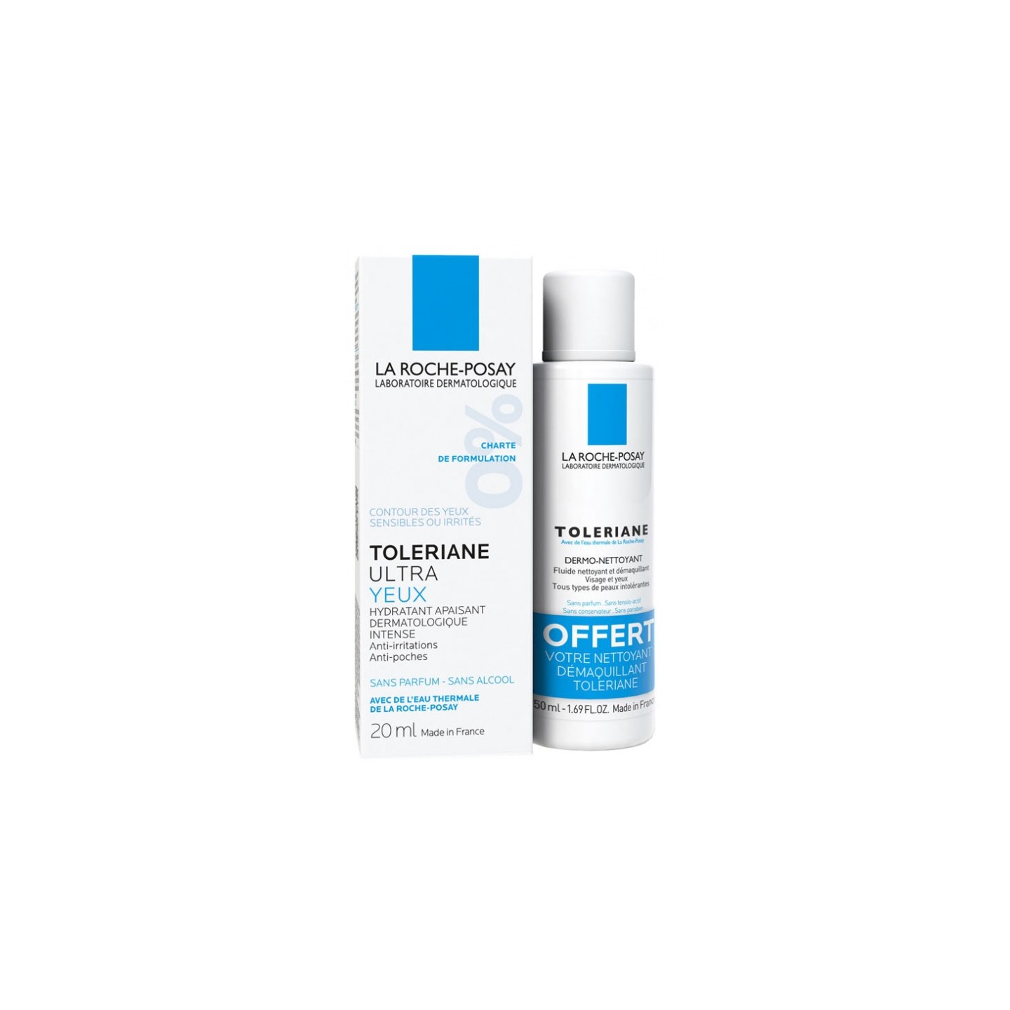 La Roche-Posay Toleriane Ultra yeux 20ml + dermo-nettoyant 50ml offert