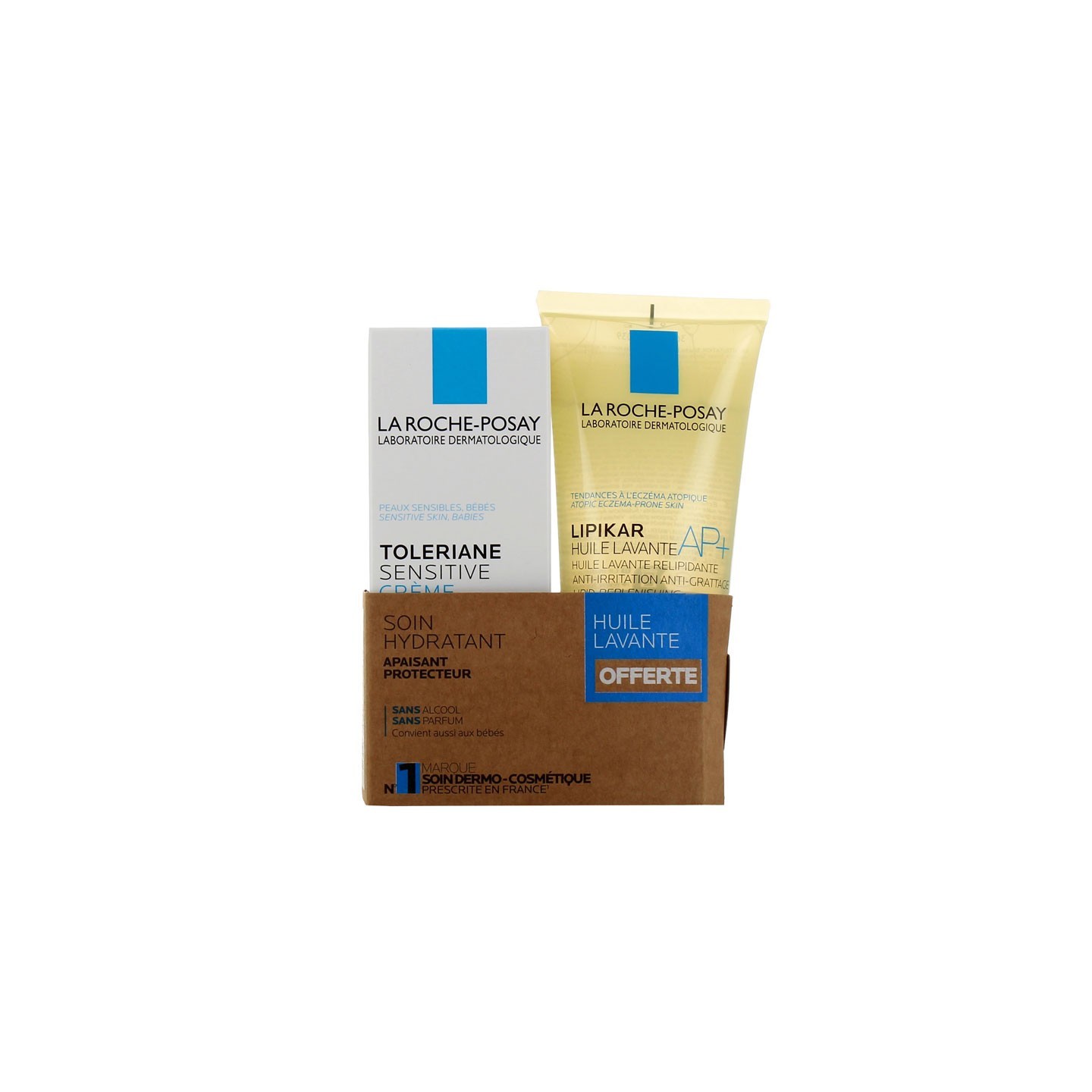 La Roche Posay Toleriane Sensitive Crème + huile lavante offerte