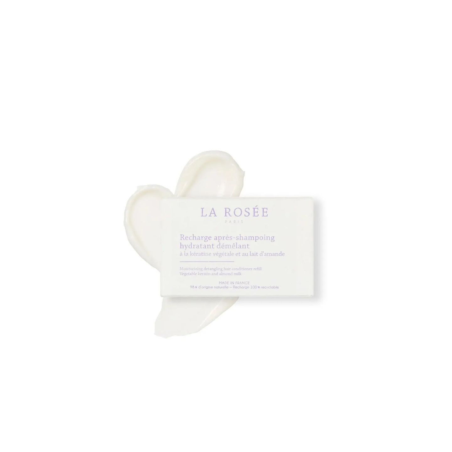 La Rosée Après-shampoing hydratant démêlant kératine végétale & lait d'amande - Recharge 200g