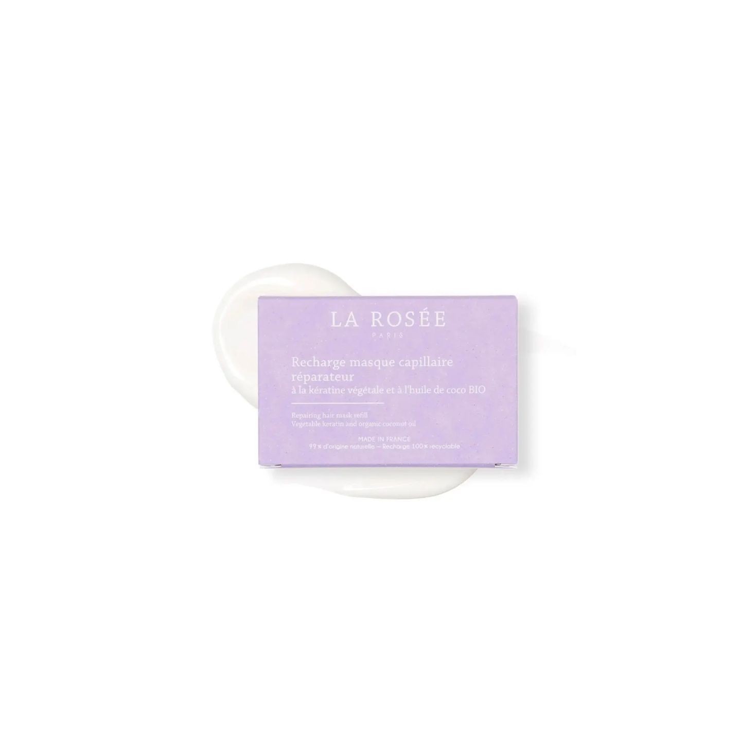 La Rosée Masque capillaire réparateur kératine végétale & huile de coco Bio - Recharge 200g