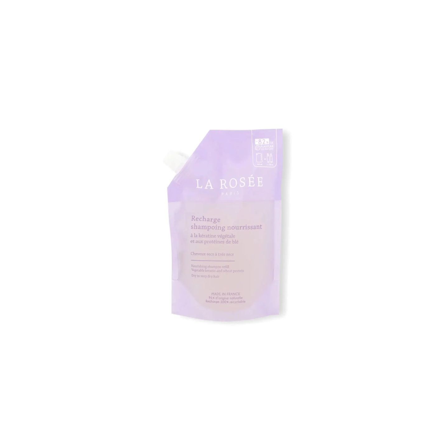La Rosée Shampoing nourrissant kératine végétale & protéines de blé - Éco-recharge 400ml
