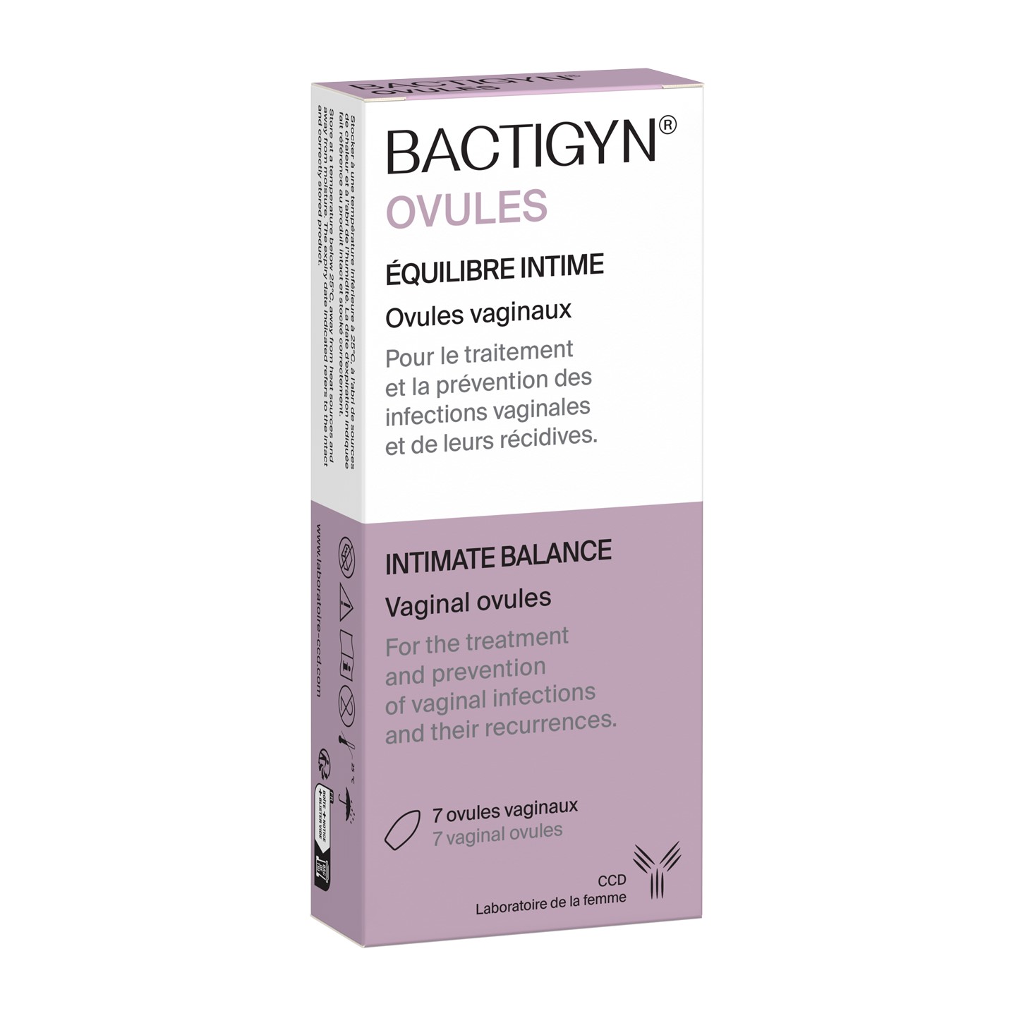 Laboratoire CCD Bactigyn - 7 ovules vaginaux