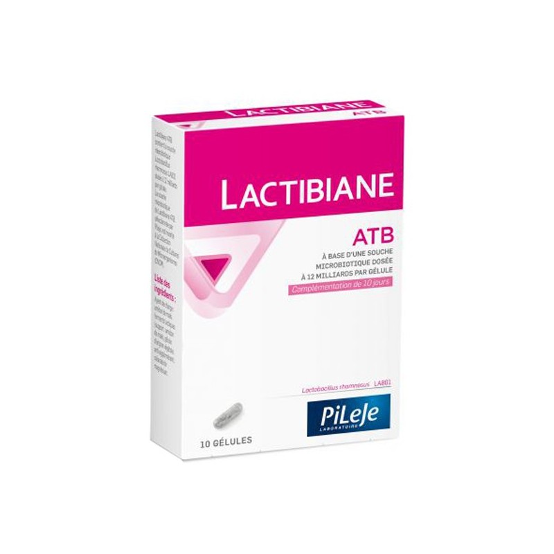 Pharmacie Bastille - Pileje lactibiane ATP 10 gélules