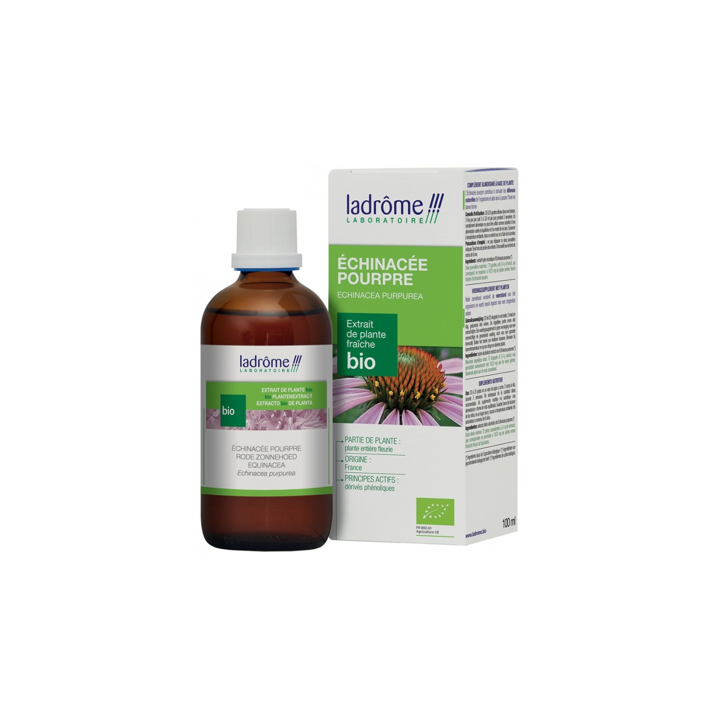 Ladrôme Extrait de plante fraîche Échinacée pourpre Bio - 2 x 100ml