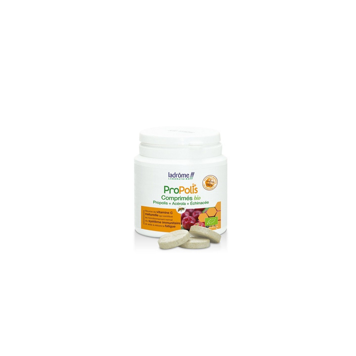 Ladrôme Propolis acérola échinacée Bio - 40 comprimés